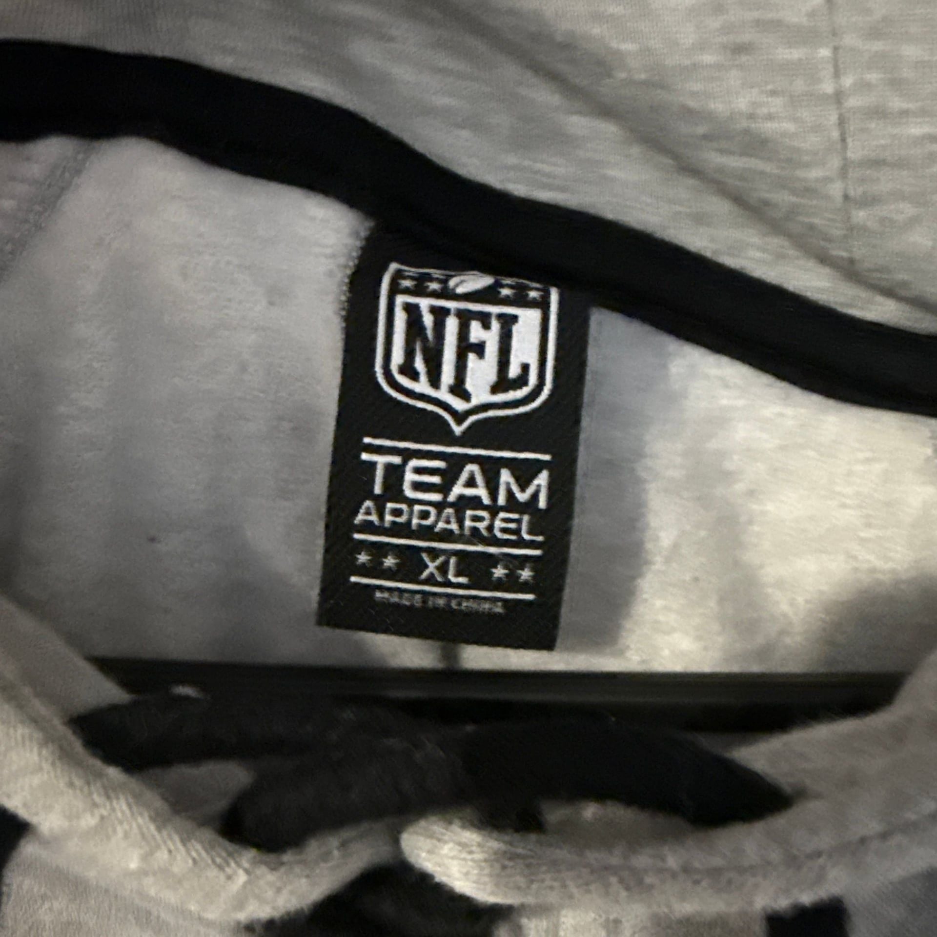 NFL Atlanta Falcons Women's Gray Super Soft Lace-Up Tie Neck Pullover Hoodie 4