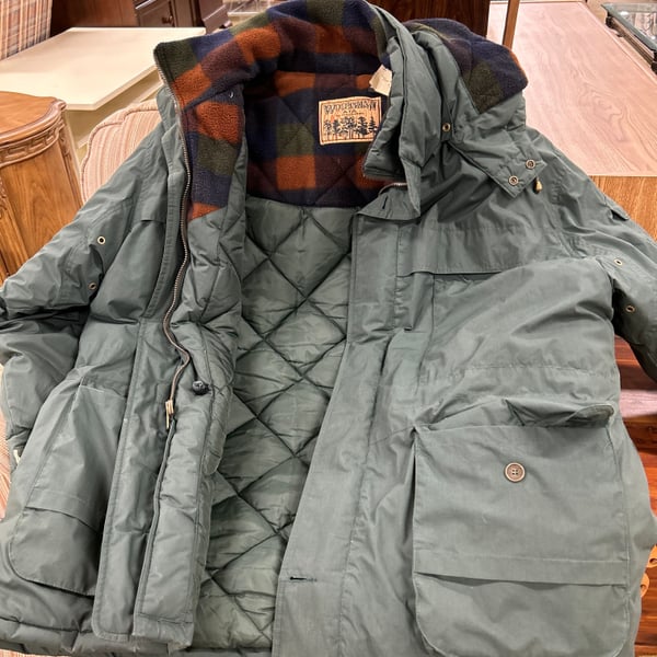 Vintage Woodsman A.T.A. Quilted Field Jacket, Forest Green, Men's Large