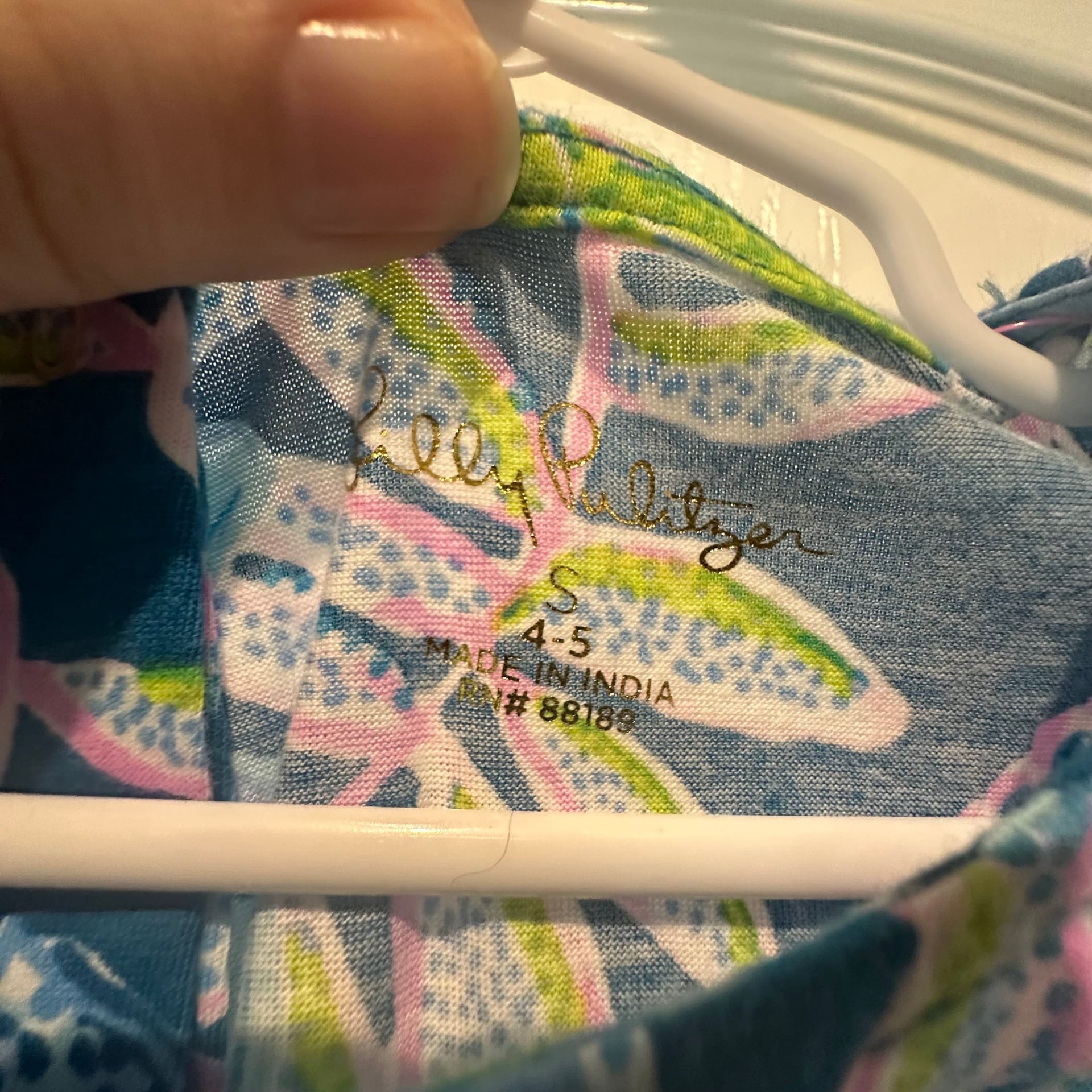 Lilly Pulitzer Girls Sasha Romper - Macaw Blue Tall Me About It 3