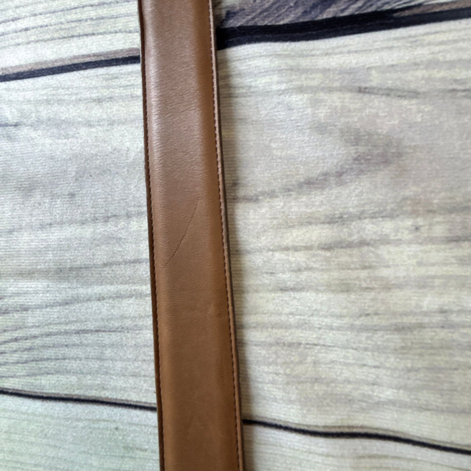 Coach Belt 8500 Leather Putty Brass Buckle 32" 6