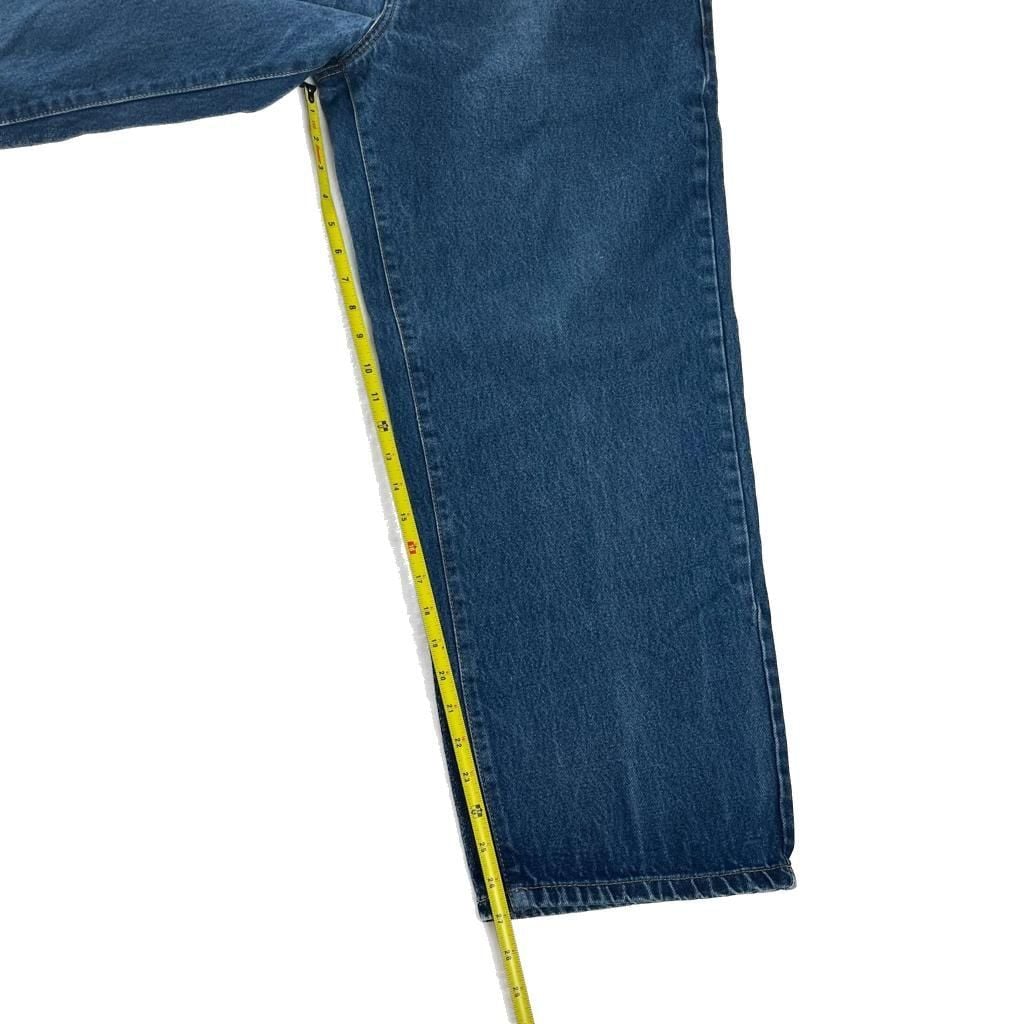 Vintage 90s Clench Jeans Straight Leg Blue Denim 34x30 Retro Minimalist 9