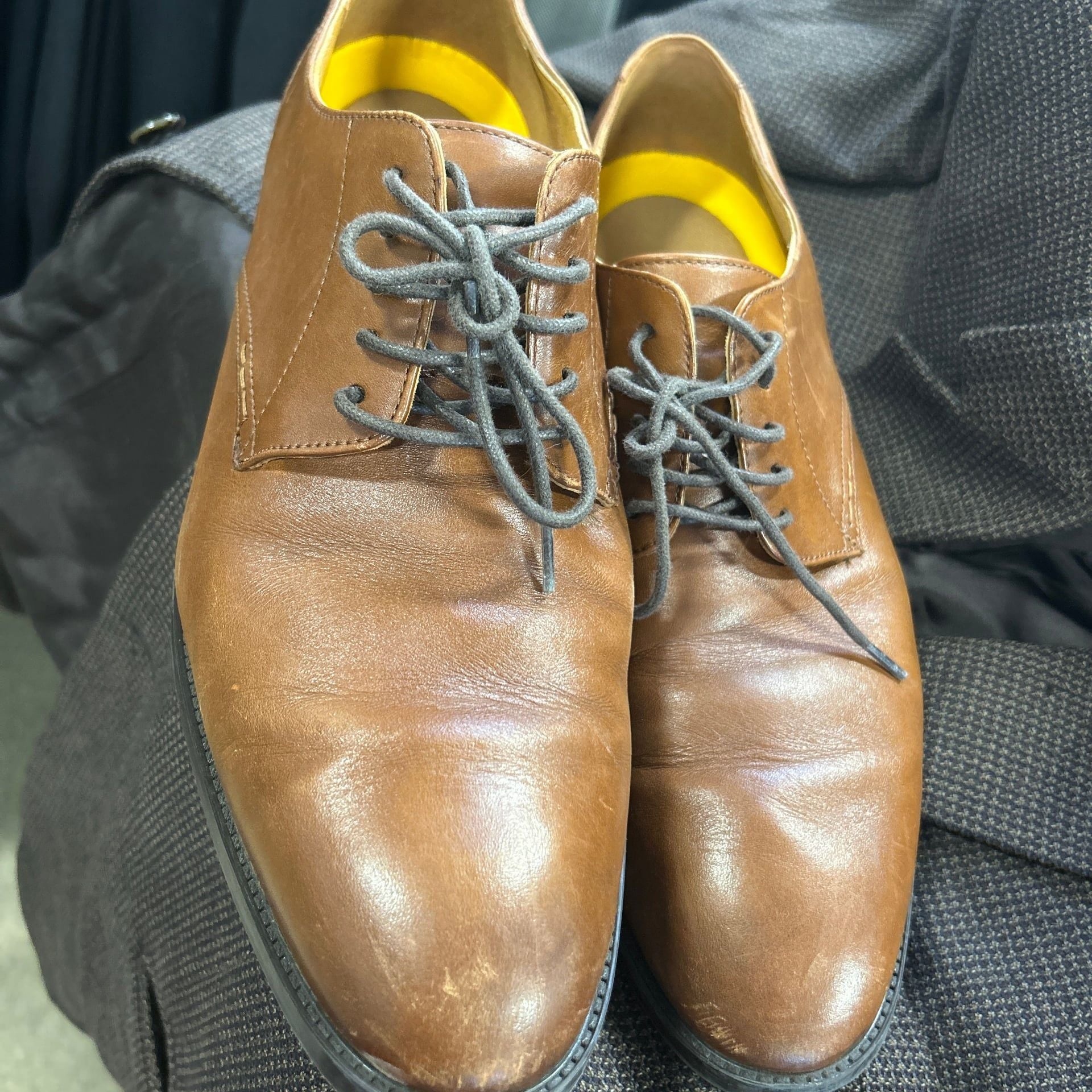 Cole Haan Mens Hawthorne Leather Derby Shoes - .com 2