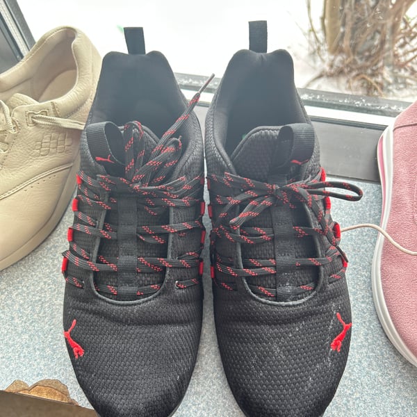 PUMA Axelion Men's Running Shoes Black/High Risk Red