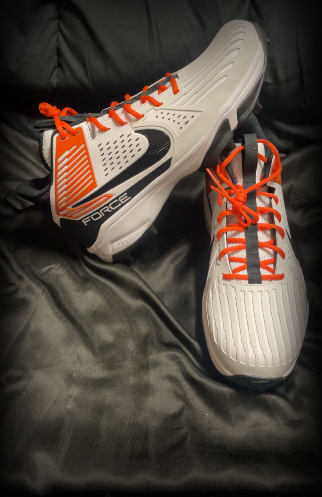 Nike Force Savage Pro 3 Shark Clemson Tigers Football Cleats FJ8163-106 2