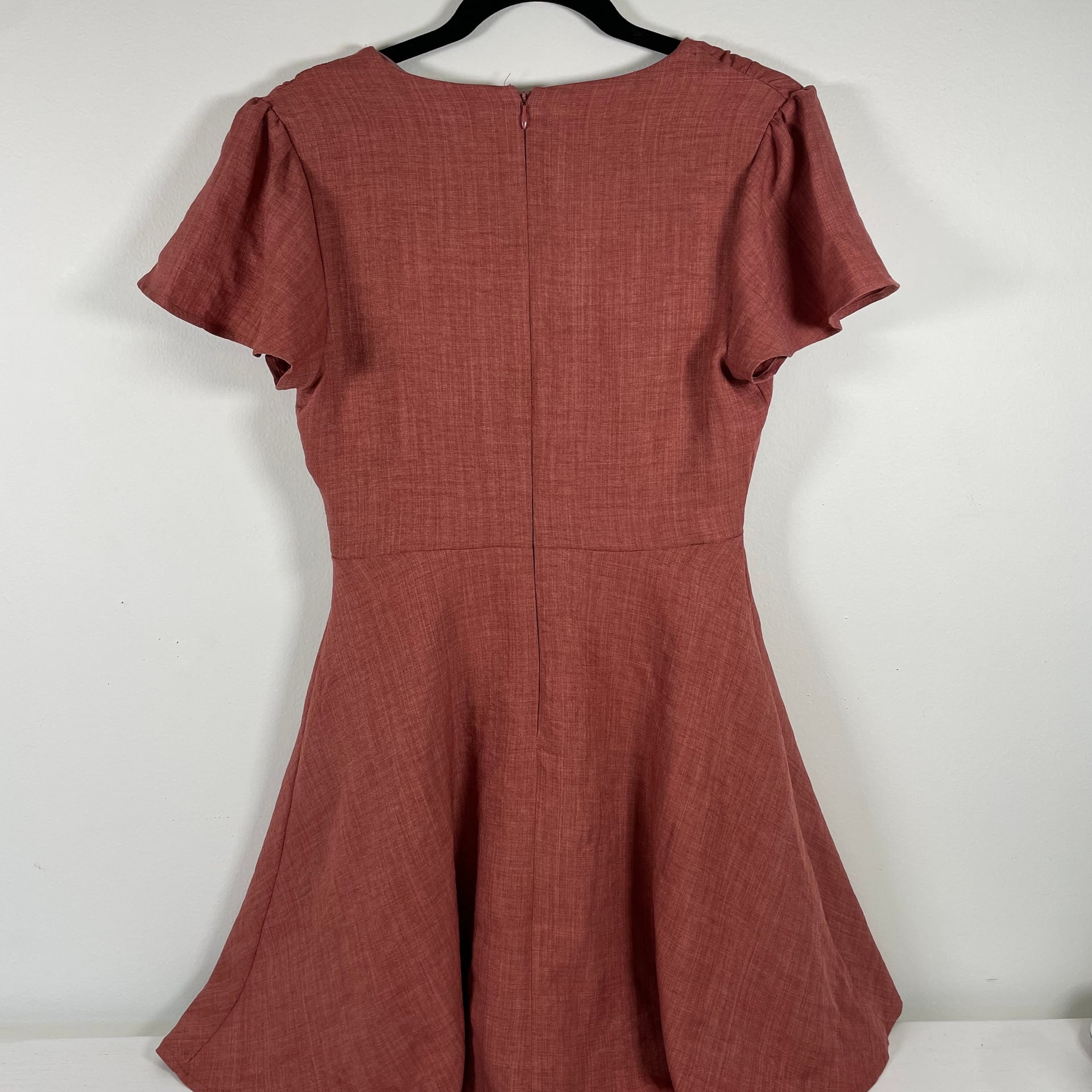 Altar'd State Apple Butter Fit & Flare Mini Skater Dress Sz M 3
