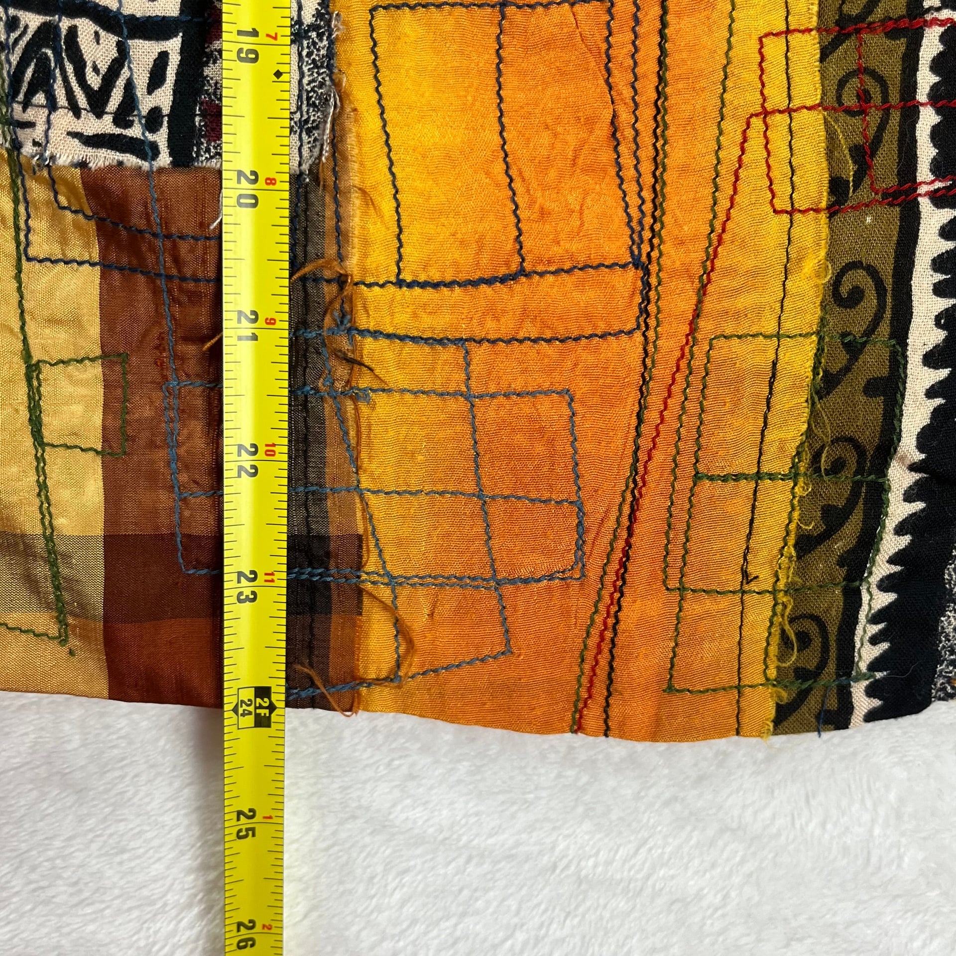 Vintage Y2K Evelyn & Arthur Patchwork Boho Festival Jacket Lined Size XL 6