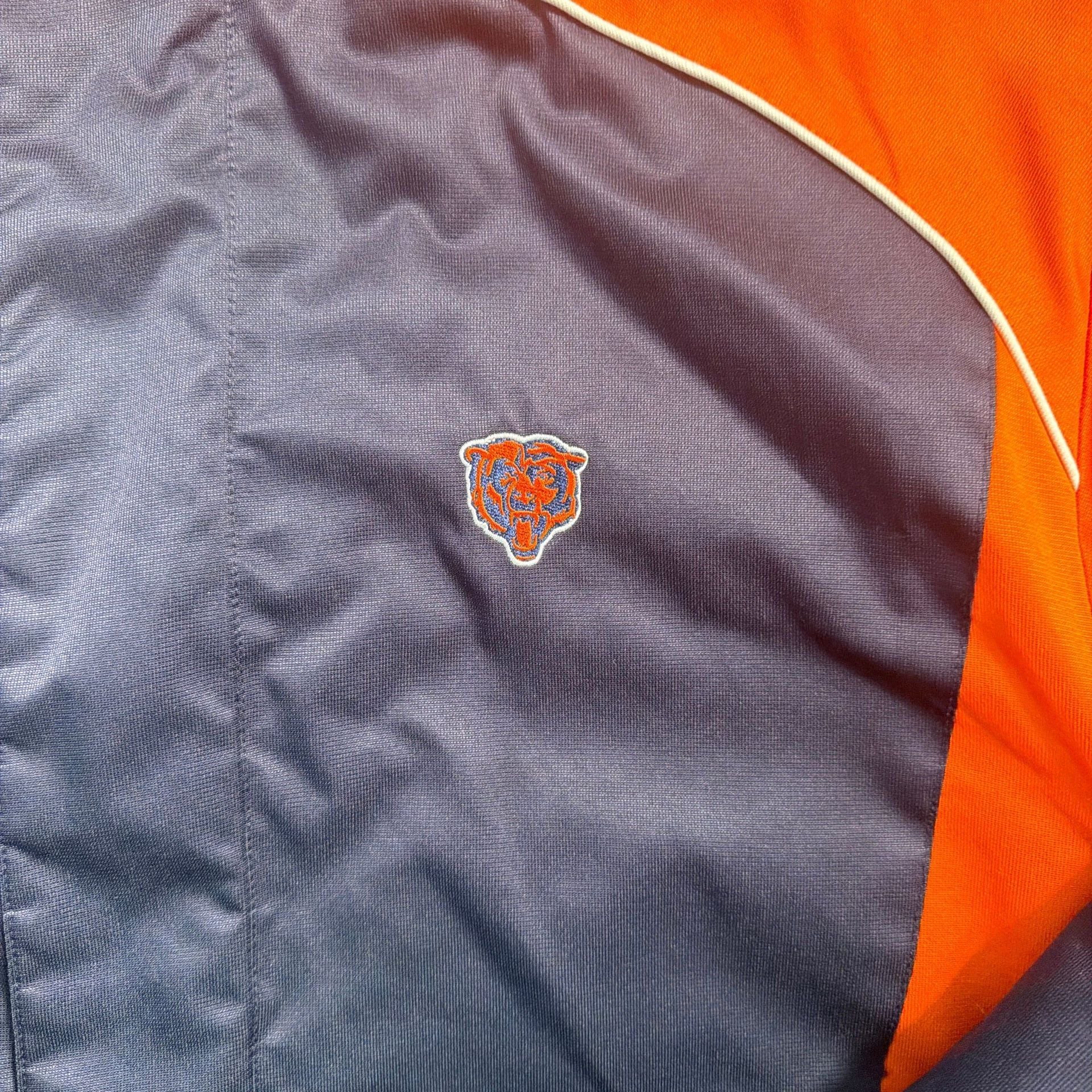 Chicago Bears Mens Large Puffer Jacket NFL Football Logo Blue Orange Sports 6