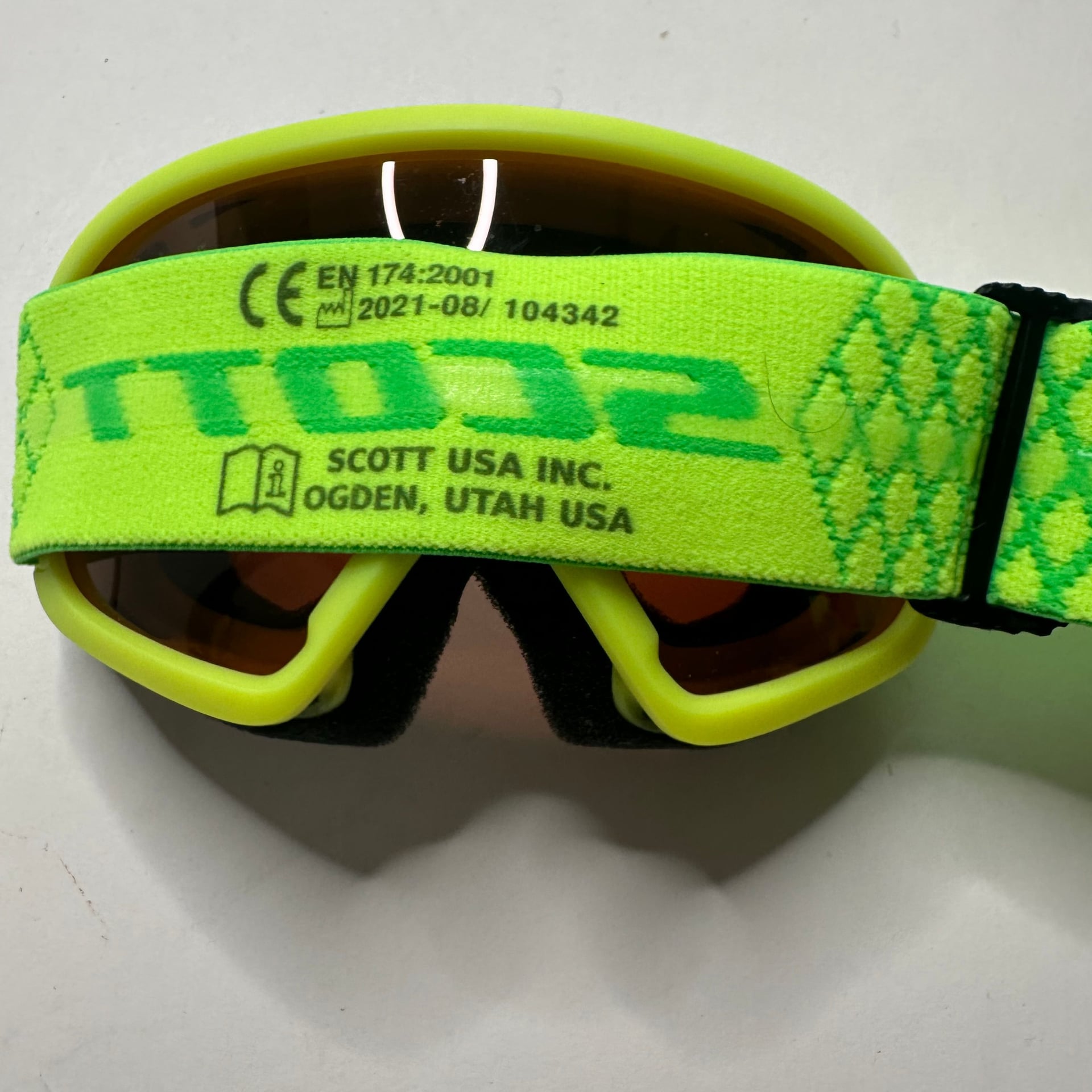 Scott Junior Witty Kids Neon Green Snow Ski Goggles 4