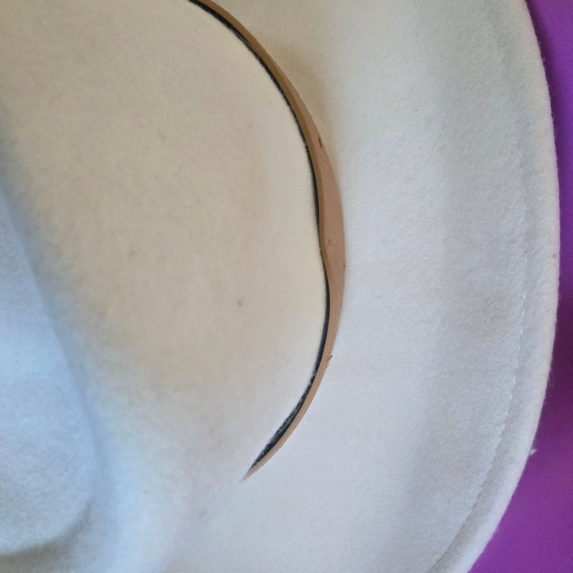 Altar'd State Women's Wool Fedora Hat Brim Western Rancher Felt Cream NWT 8