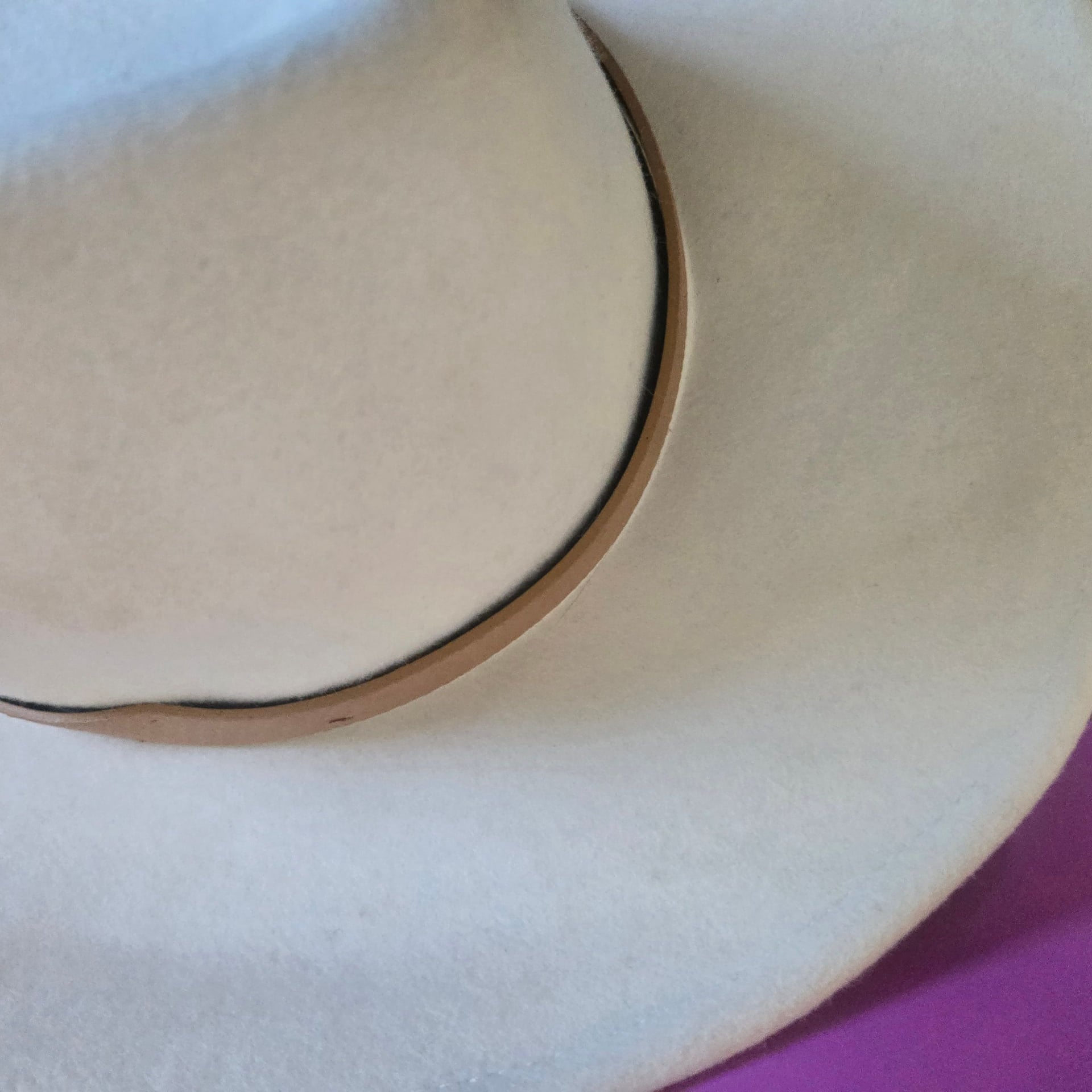 Altar'd State Women's Wool Fedora Hat Brim Western Rancher Felt Cream NWT 9