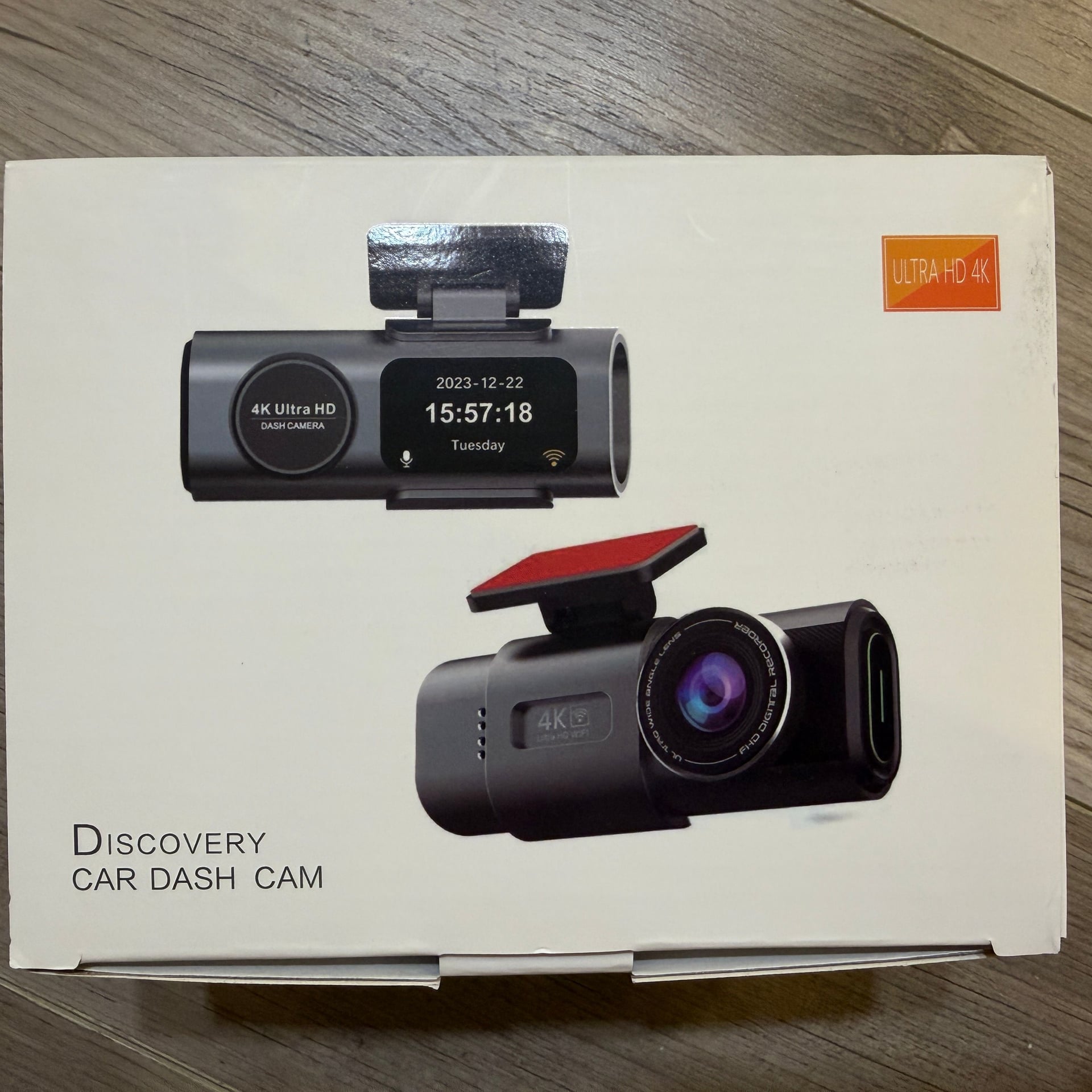 WiFi APP Dash Cam HD Camera Car Recorder DVR Night Vision Dual Dash Cam 4K+1080P 1