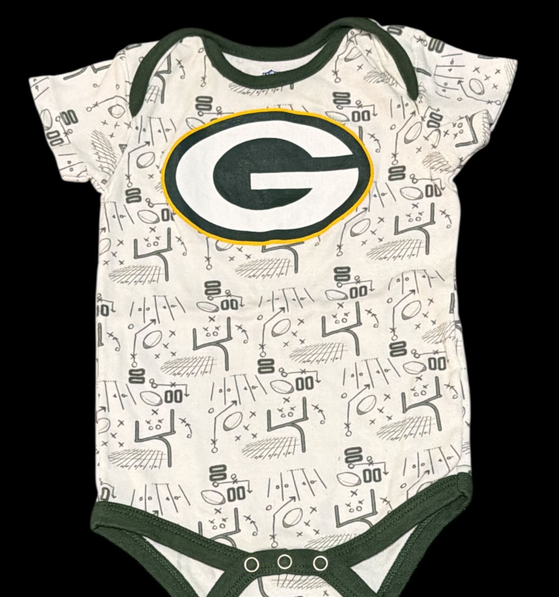 NFL Green Bay Packers Playbook Graphics Baby Bodysuit 18M 2