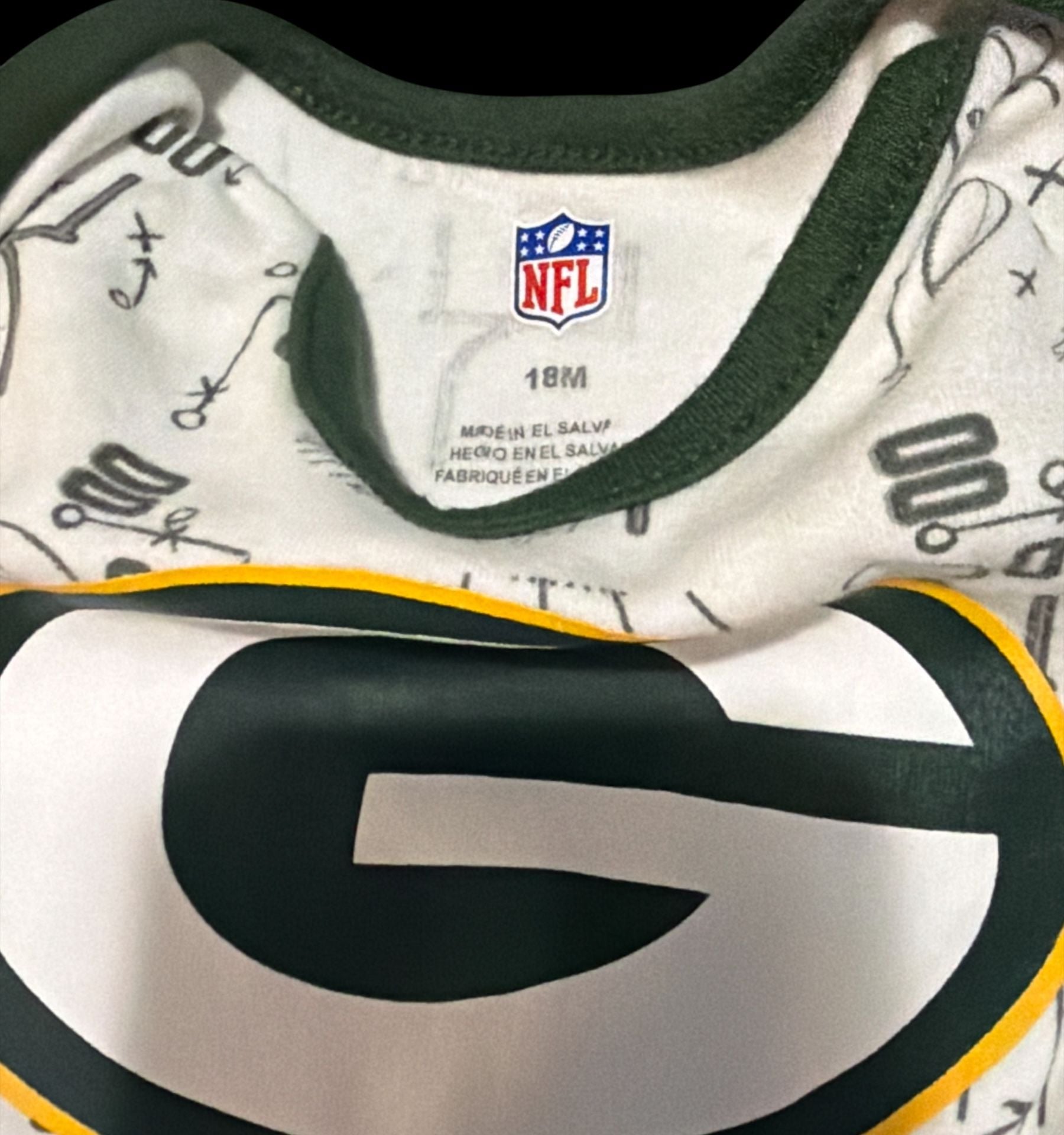 NFL Green Bay Packers Playbook Graphics Baby Bodysuit 18M 3