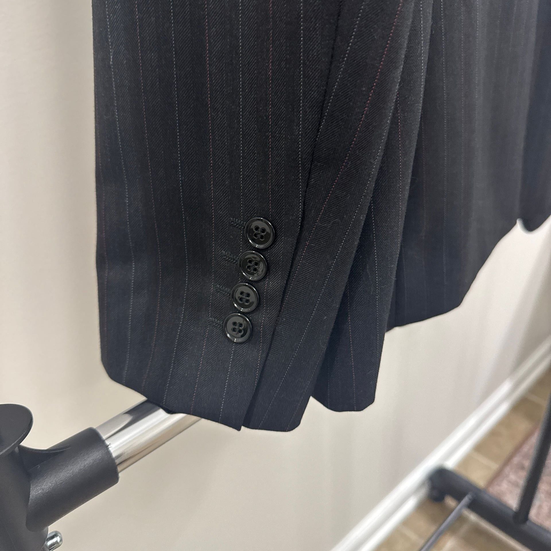 Dolce&Gabbana Black Pinstripe 3-Piece Suit 7