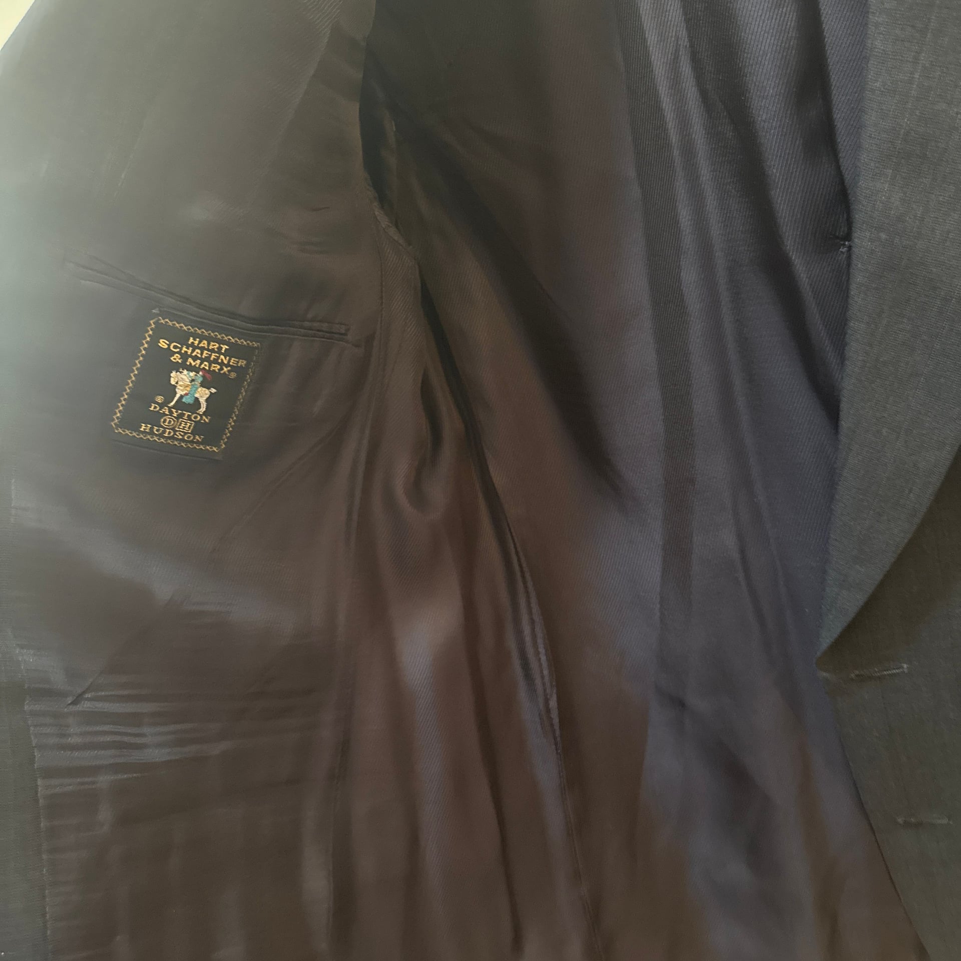 Vintage Hart Schaffner & Marx Viracle Pinstripe Suit Jacket for Dayton Hudson 6