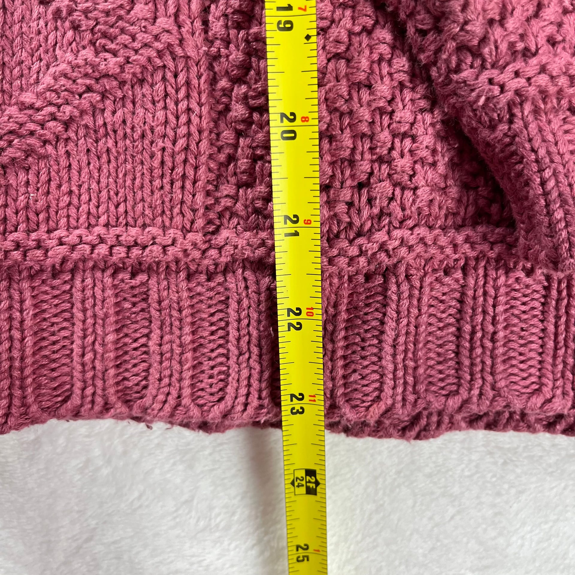 Vintage 90s Express Ramie Patchwork Cable Knit Sweater L Grandpa Academia 7