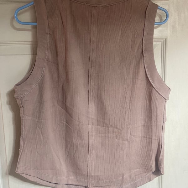 Womens V Neck Linen Vest Literature And Art Sleeveless Outerwear Single Breasted Casual Waistcoat Army GN S : Clothing, Shoes & Jewelry