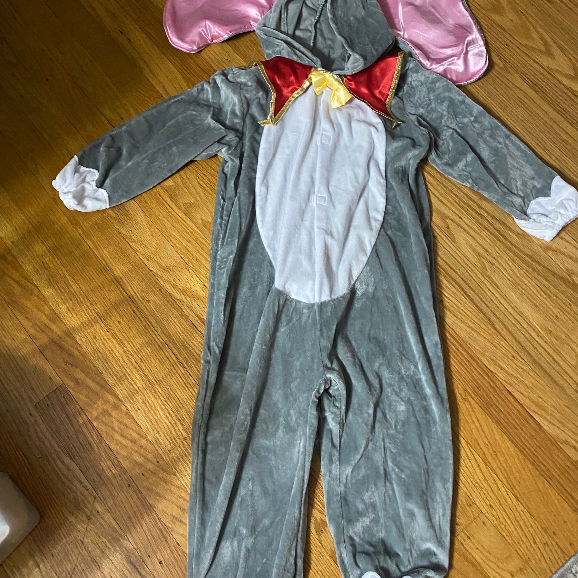 Kids Unisex Elephant Kigurumi Animal One-Piece Cosplay Costume Jumpsuit 3