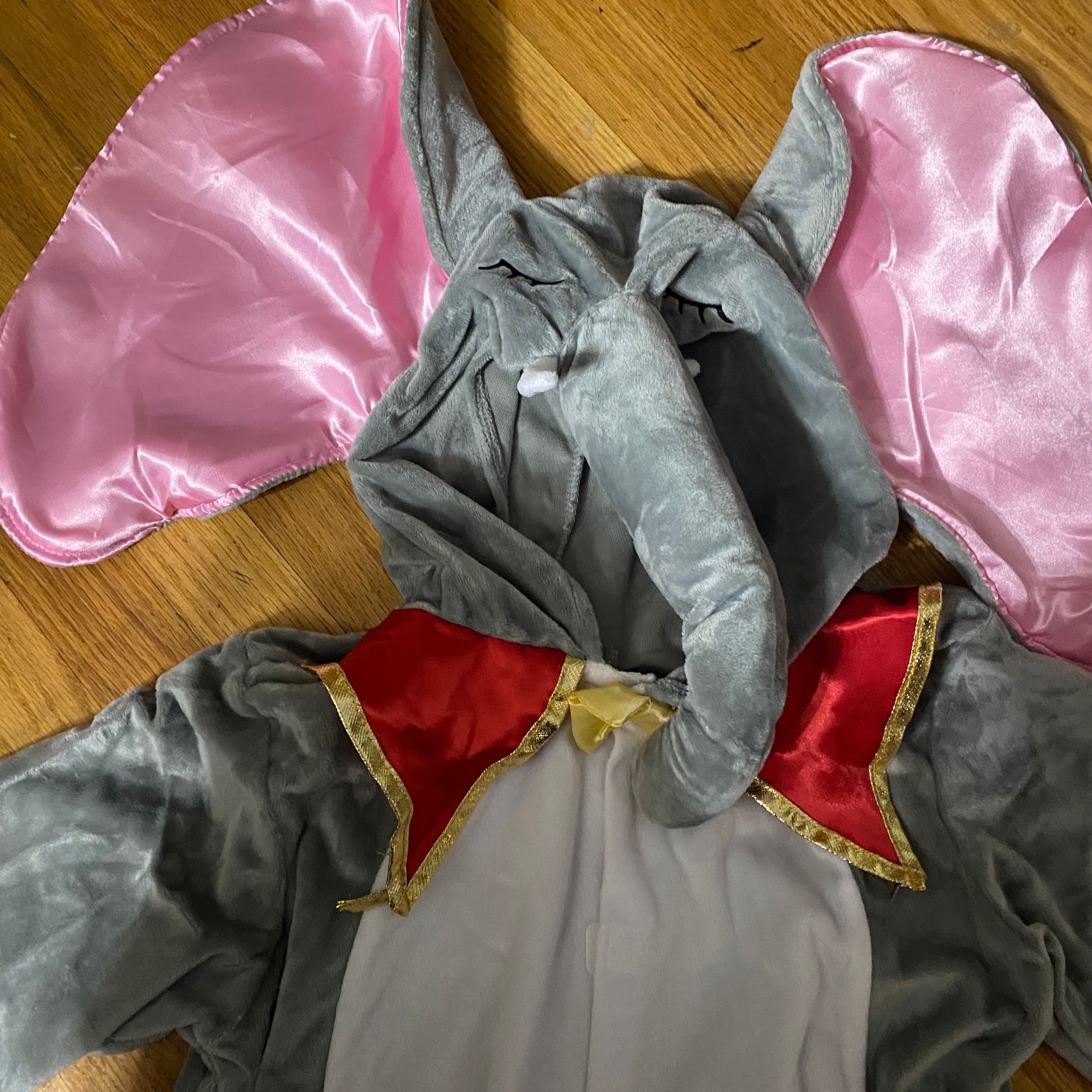 Kids Unisex Elephant Kigurumi Animal One-Piece Cosplay Costume Jumpsuit 4
