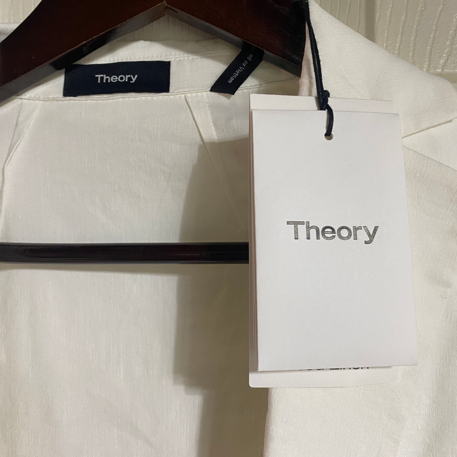 Theory Good Linen Eco Crunch OS PKT JKT U White Blazer 2