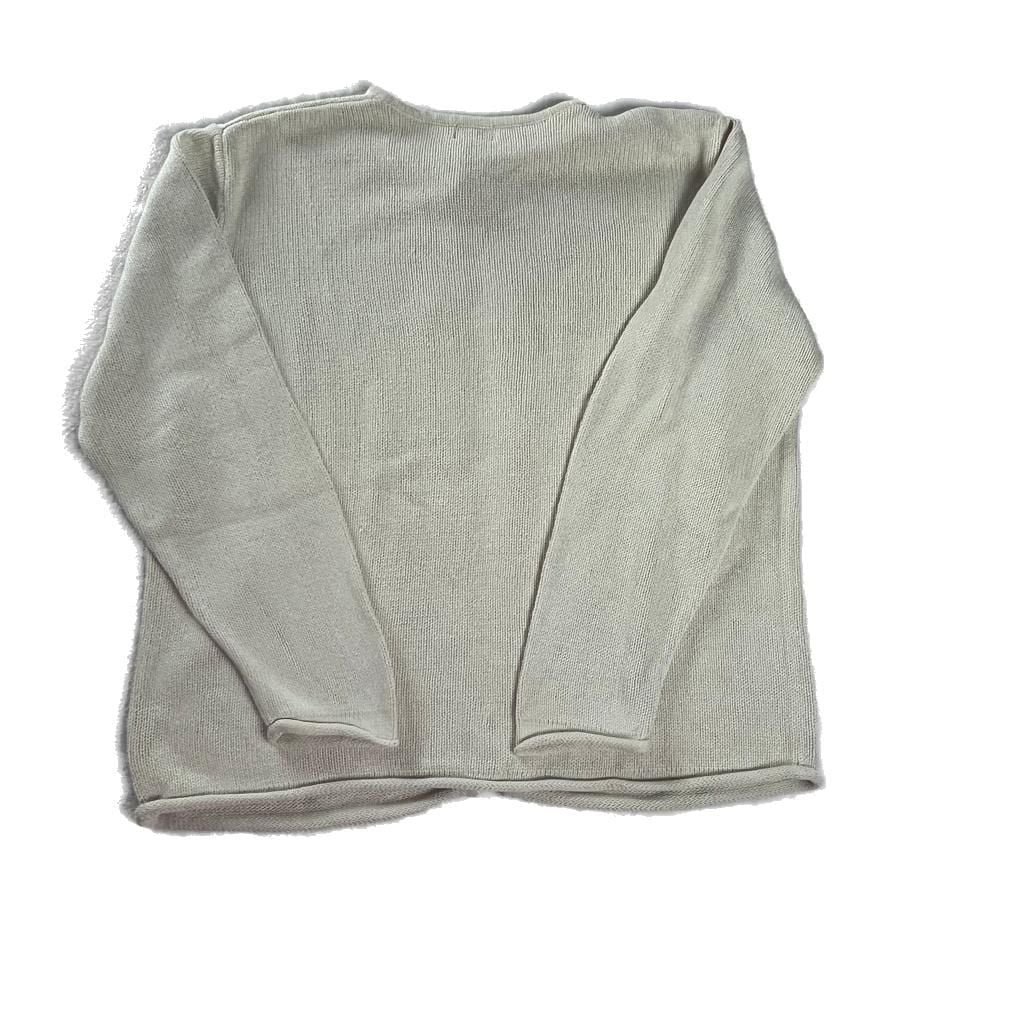 L.L.Bean Silk Cotton Cardigan Shell Button Sweater XL Quiet Luxury 10