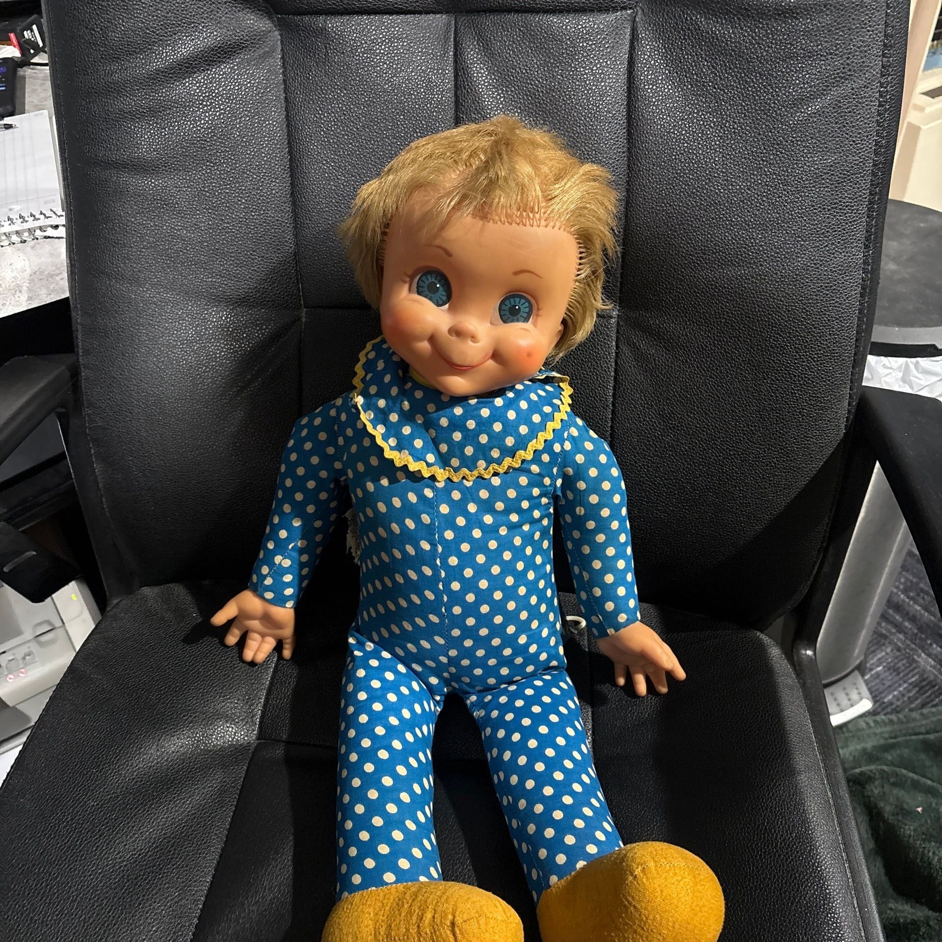 Vintage 1967 Mattel Mrs. Beasley Family Affair 22-inch Doll (No Glasses or Apron) 1