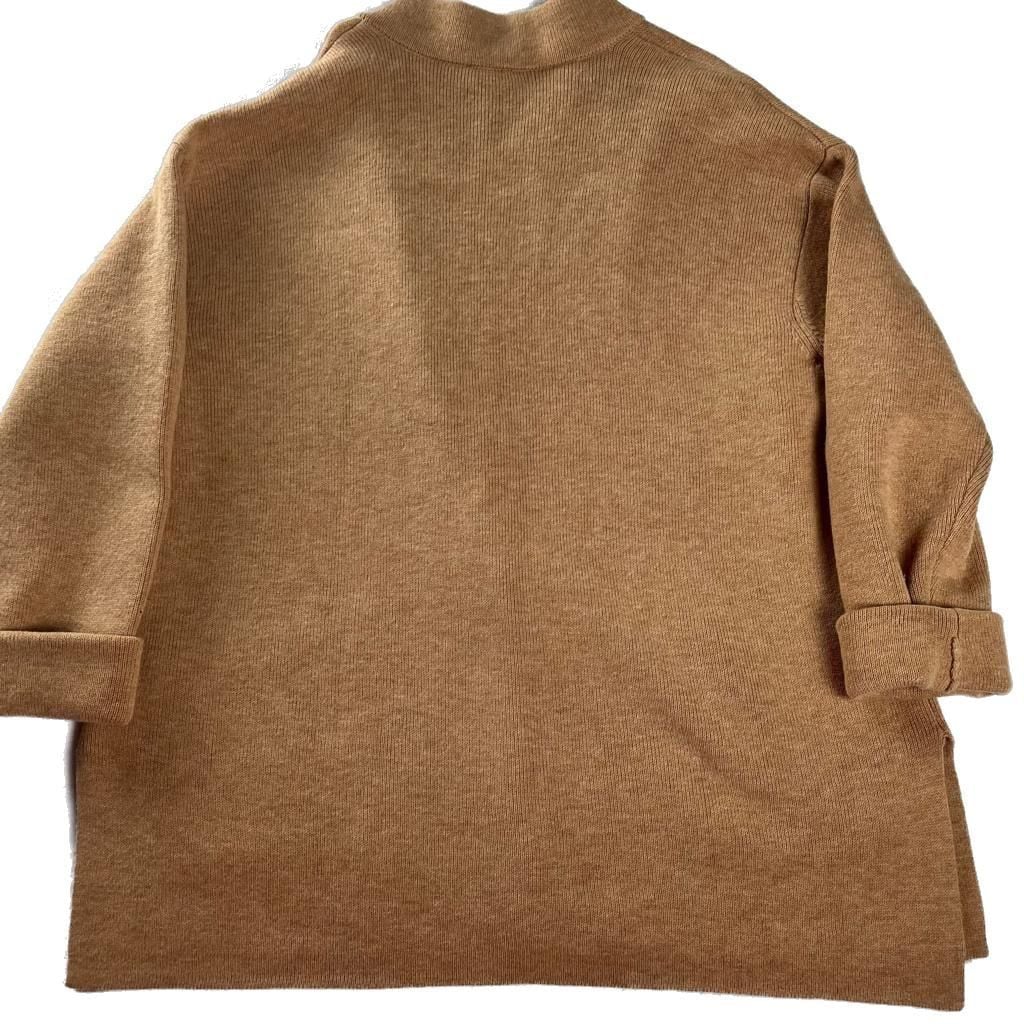 Talbots Lambswool Blend Cardigan Patch Pocket Sweater XL Quiet Luxury 3