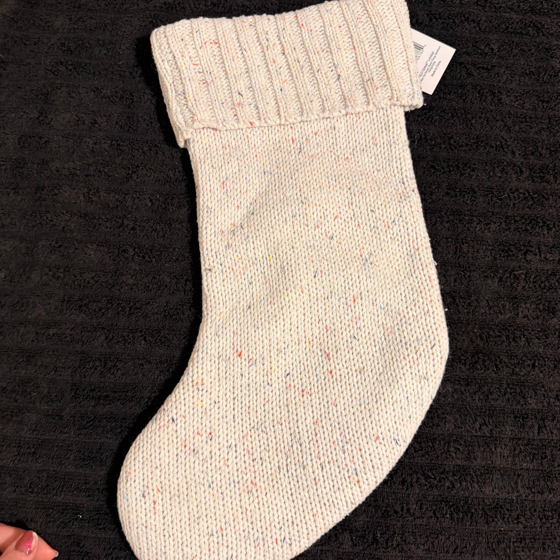 Harvey Lewis 18 Inch Cable Knit Christmas Stocking Monogram Letter J 3