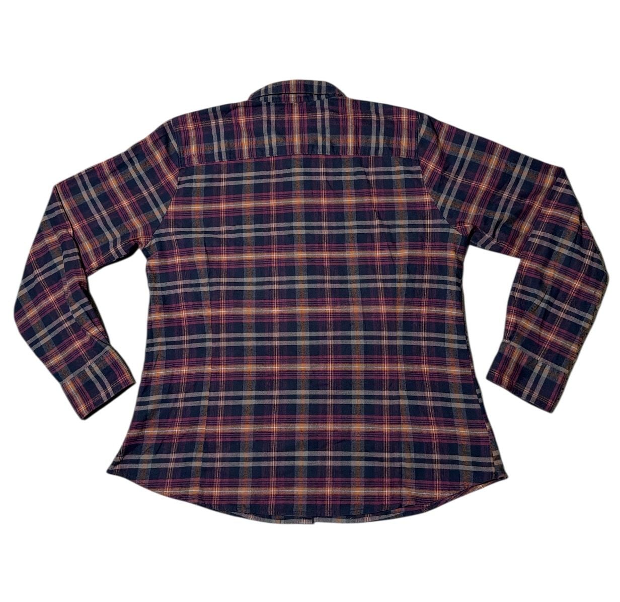 Orvis Flannel Button Down Shirt Women's XLarge Long Sleeve Plaid Multicolor 8