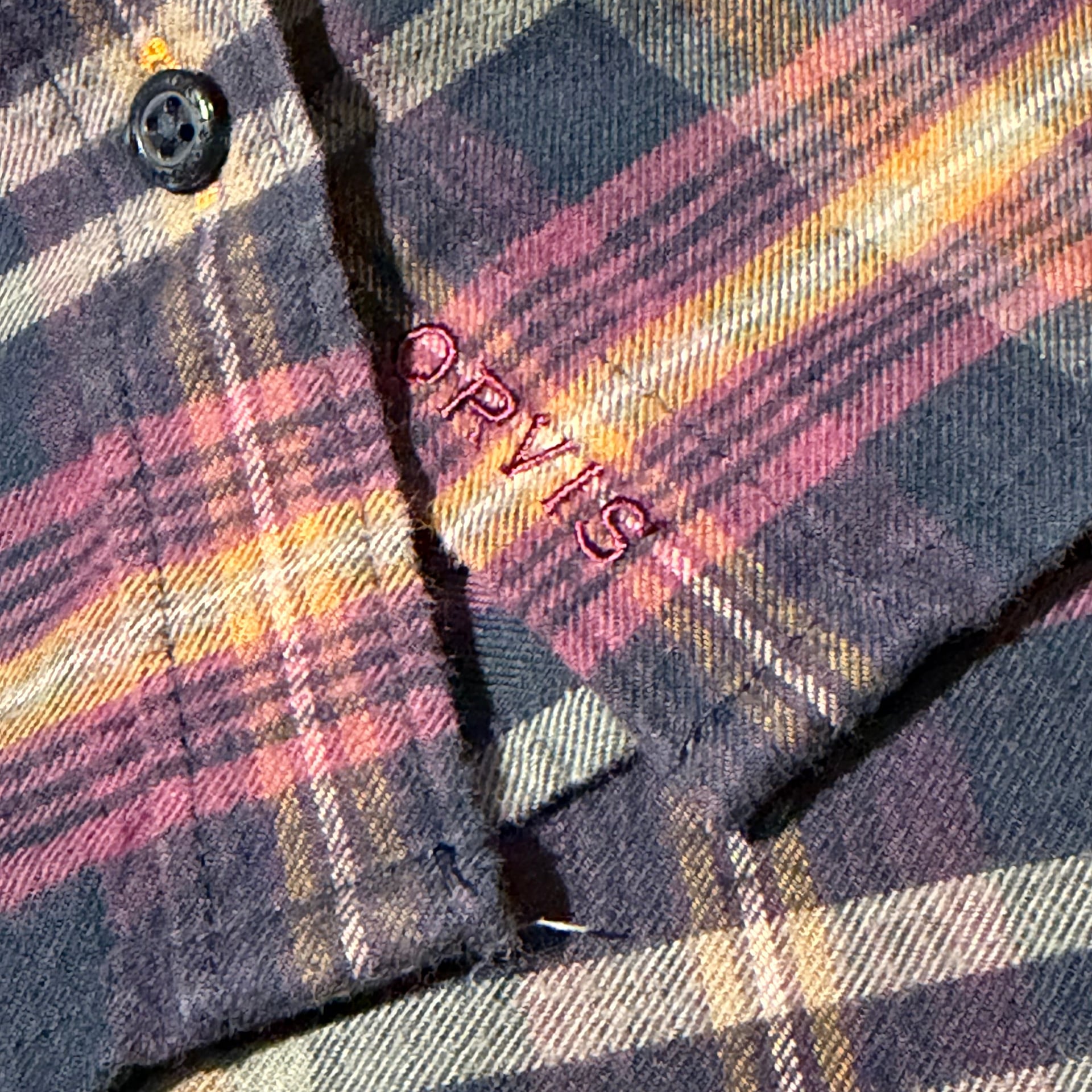Orvis Flannel Button Down Shirt Women's XLarge Long Sleeve Plaid Multicolor 13