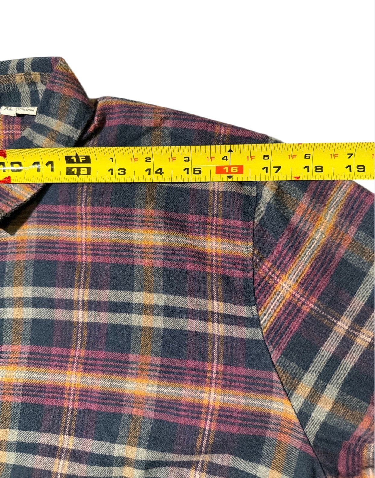 Orvis Flannel Button Down Shirt Women's XLarge Long Sleeve Plaid Multicolor 18
