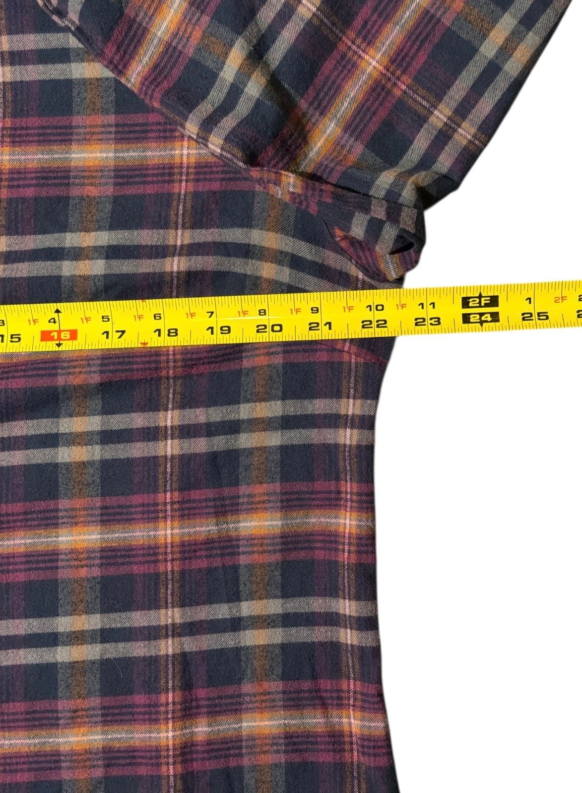 Orvis Flannel Button Down Shirt Women's XLarge Long Sleeve Plaid Multicolor 19