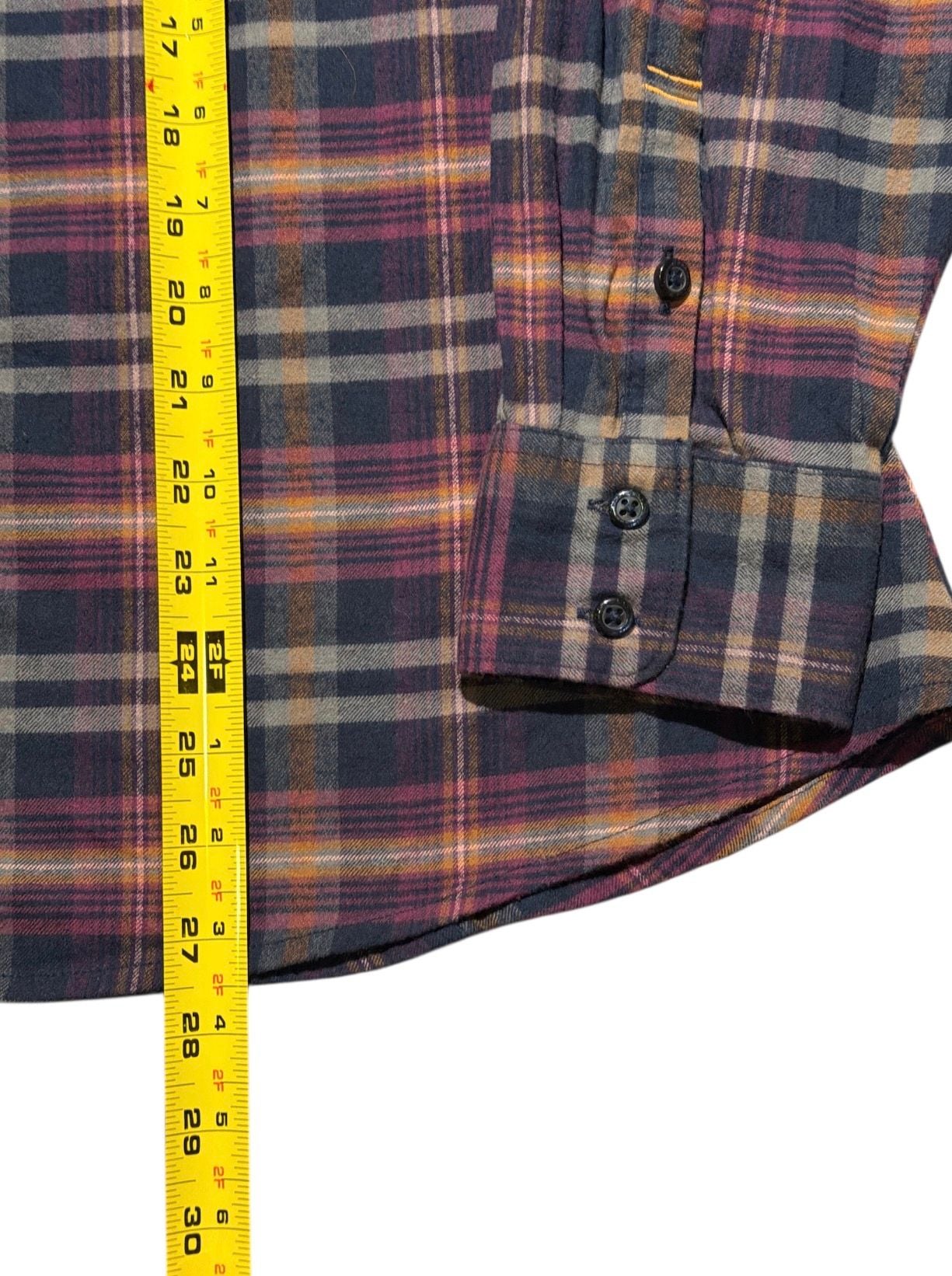 Orvis Flannel Button Down Shirt Women's XLarge Long Sleeve Plaid Multicolor 22