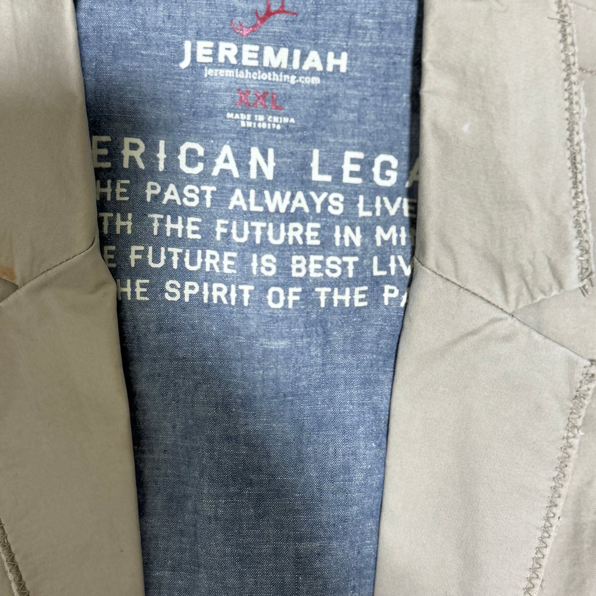 Jeremiah American Legacy Khaki Blazer Jacket XXL Casual Mens Unstructured Sport Coat 10