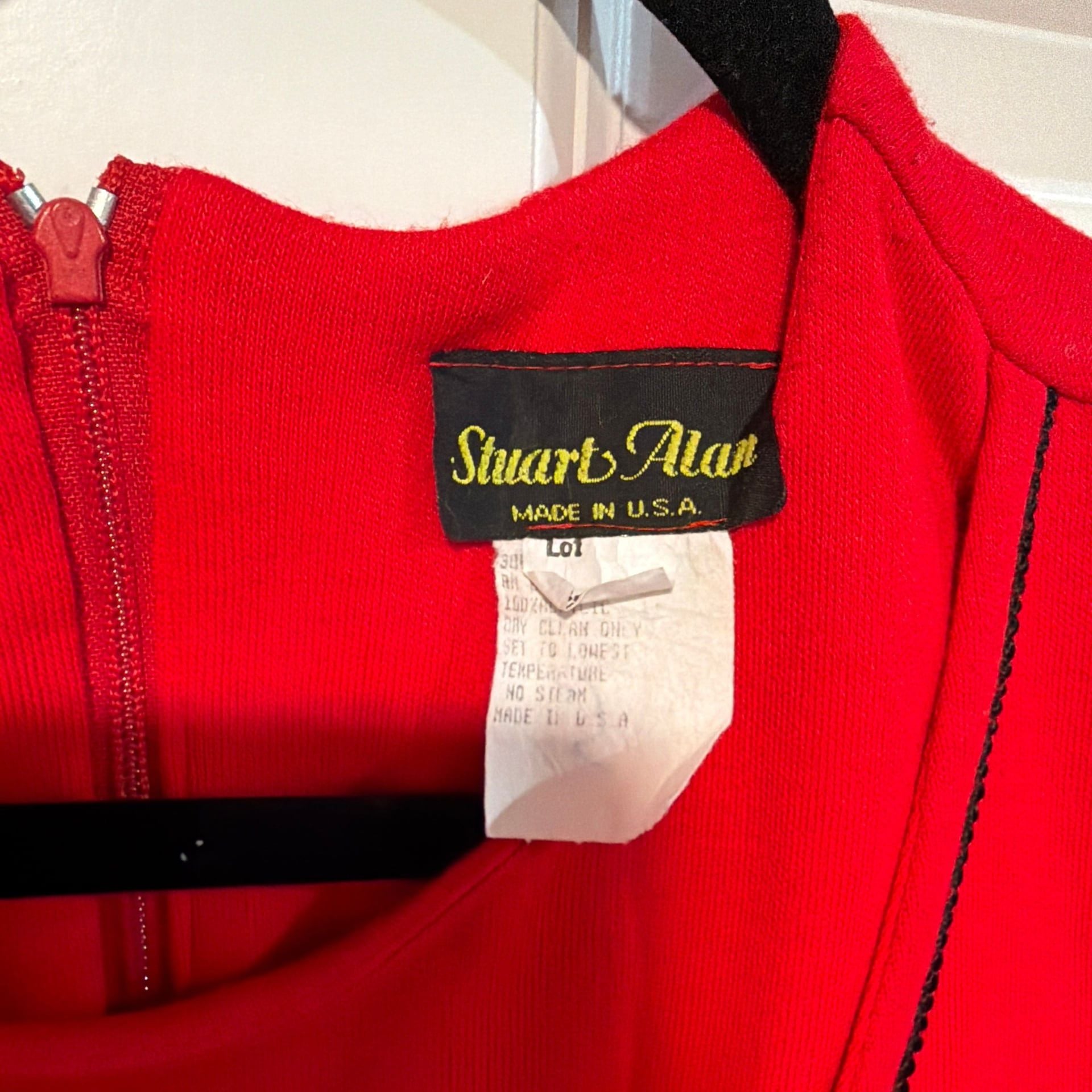 Vintage Stuart Alan Red Maxi Dress 3