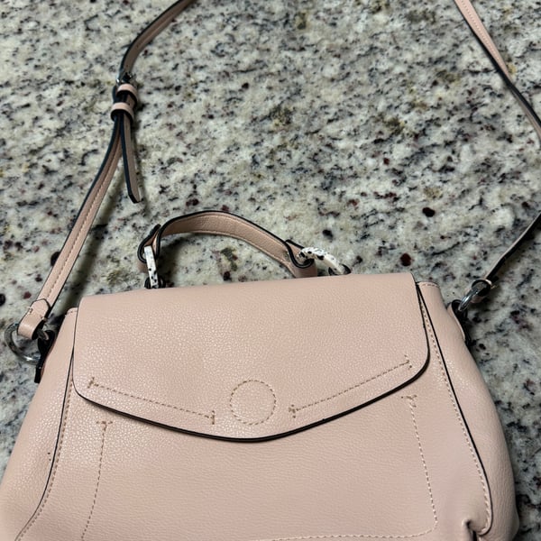 Brooklyn (Nude pink) : Crossbody bag, leather bag, cow leather 