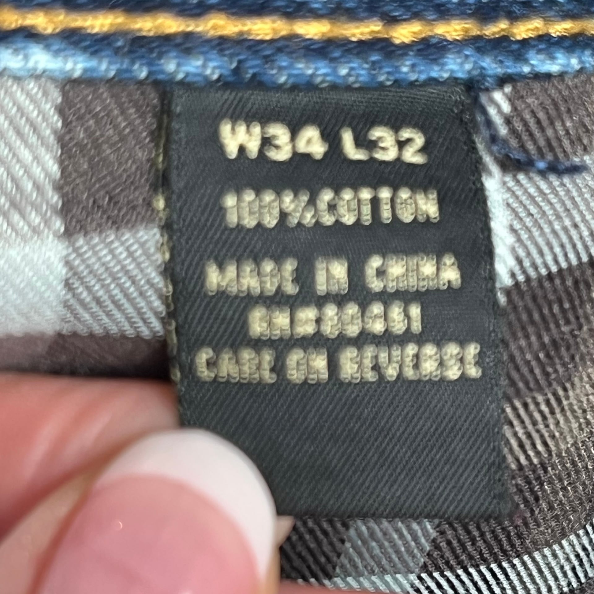 Guide Gear Flannel Lined Jeans Men’s 34x32 Blue Straight Leg Workwear 7