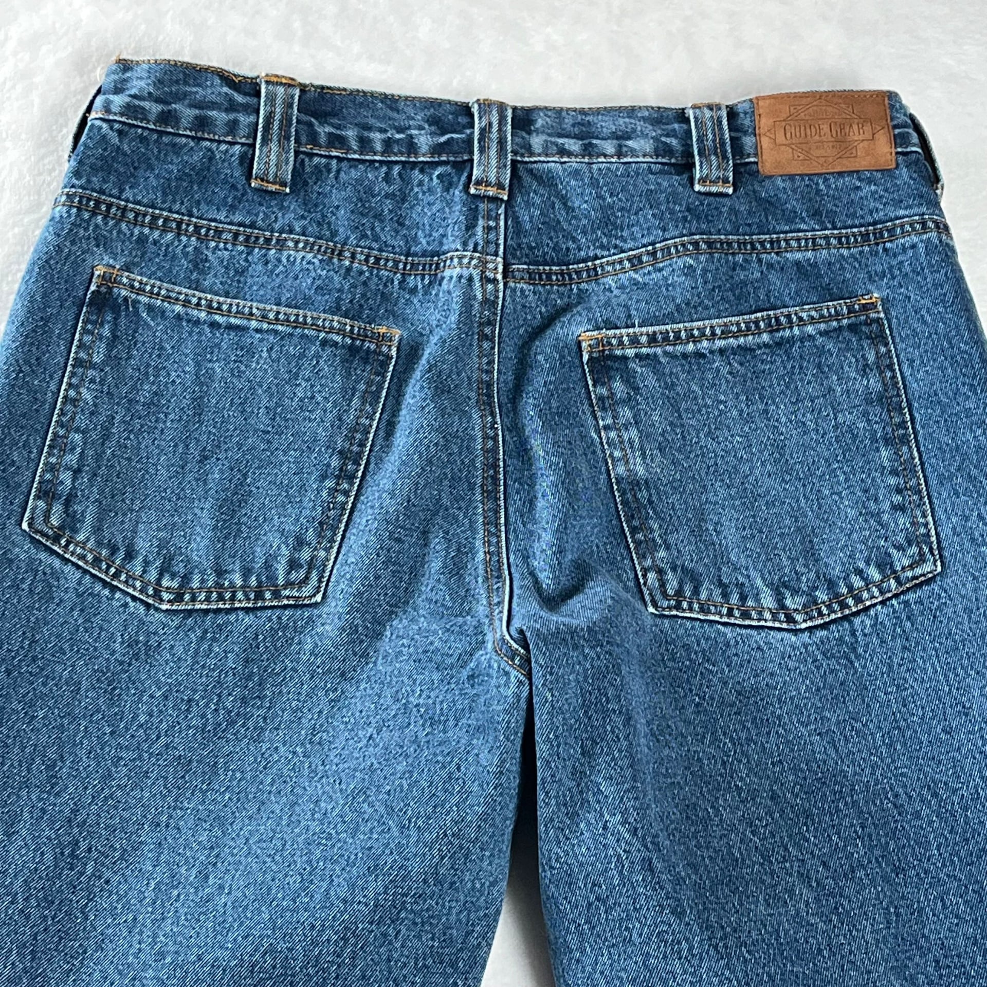 Guide Gear Flannel Lined Jeans Men’s 34x32 Blue Straight Leg Workwear 9