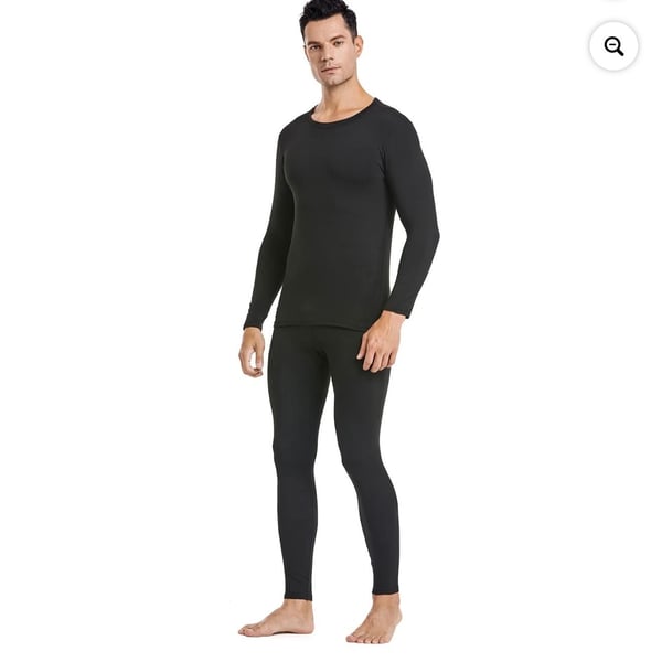 HEROBIKER Men's Winter Thermal Clothing Set, Fleece Lined Base Layer for Extreme Cold Weather - .com,