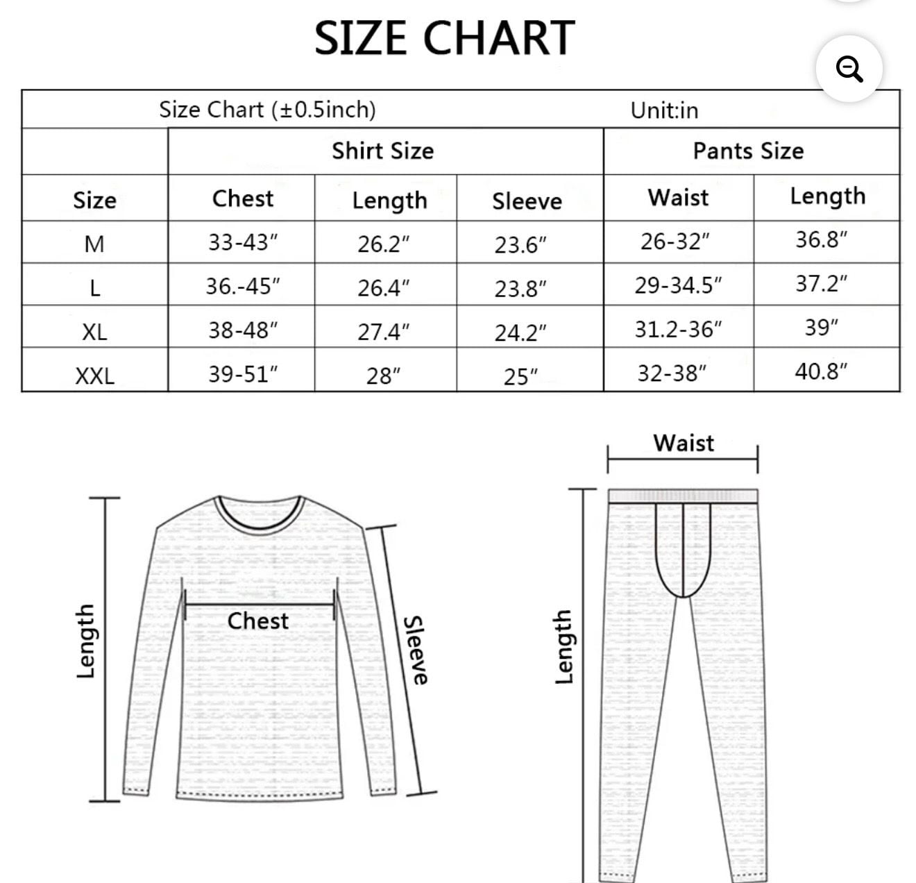 HEROBIKER Men's Winter Thermal Clothing Set, Fleece Lined Base Layer for Extreme Cold Weather - .com, 4