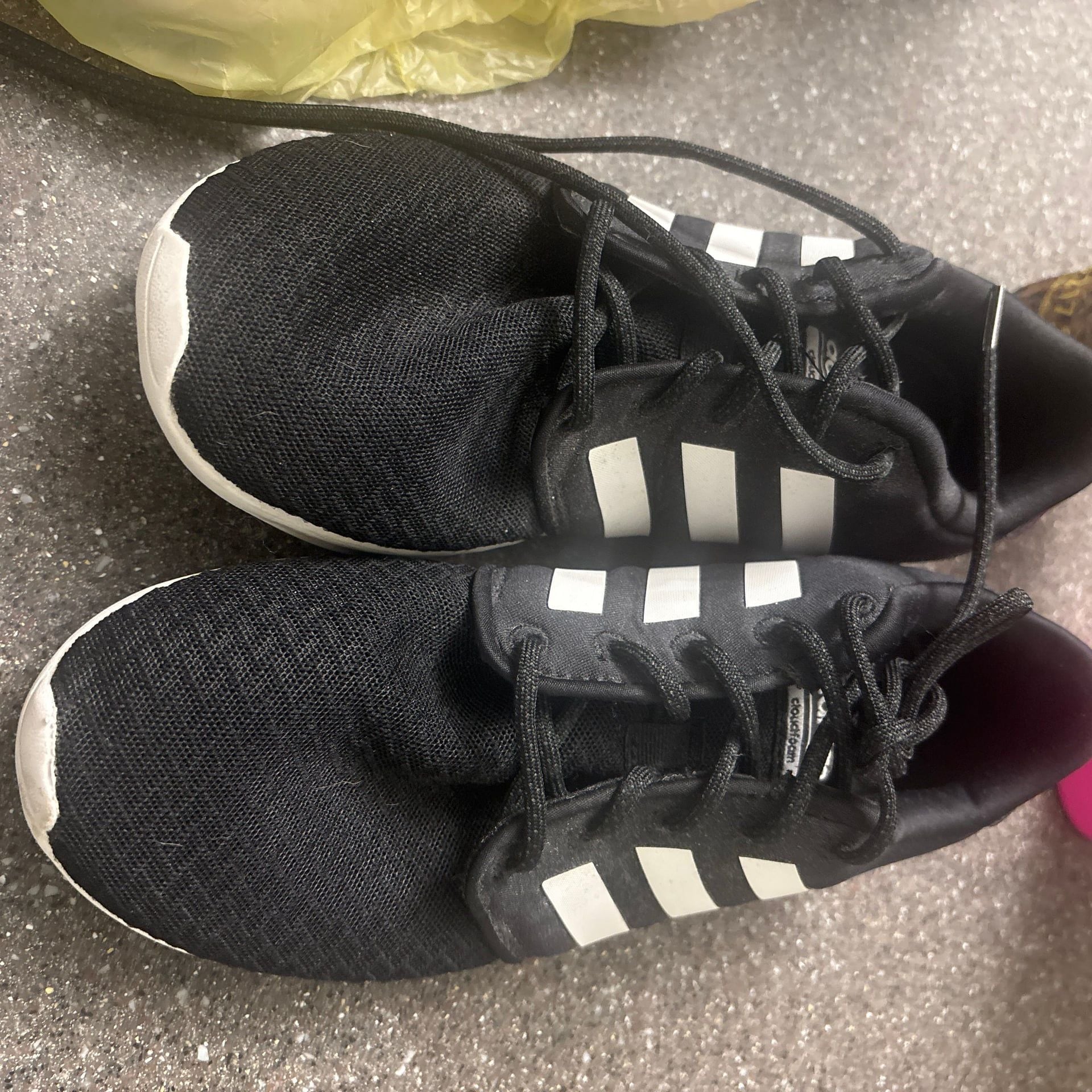 adidas Women's Cloudfoam QT Racer Core Black White Running Shoes 2