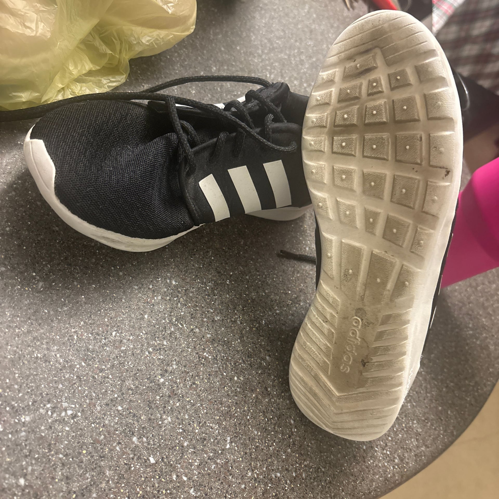 adidas Women's Cloudfoam QT Racer Core Black White Running Shoes 3