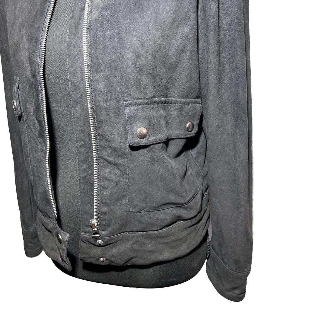 H&M Faux Suede Bomber Jacket Soft Lined Versatile Staple Piece Streetwear 3