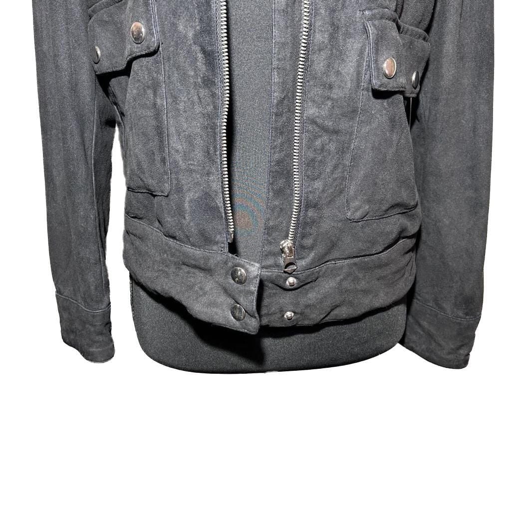 H&M Faux Suede Bomber Jacket Soft Lined Versatile Staple Piece Streetwear 4