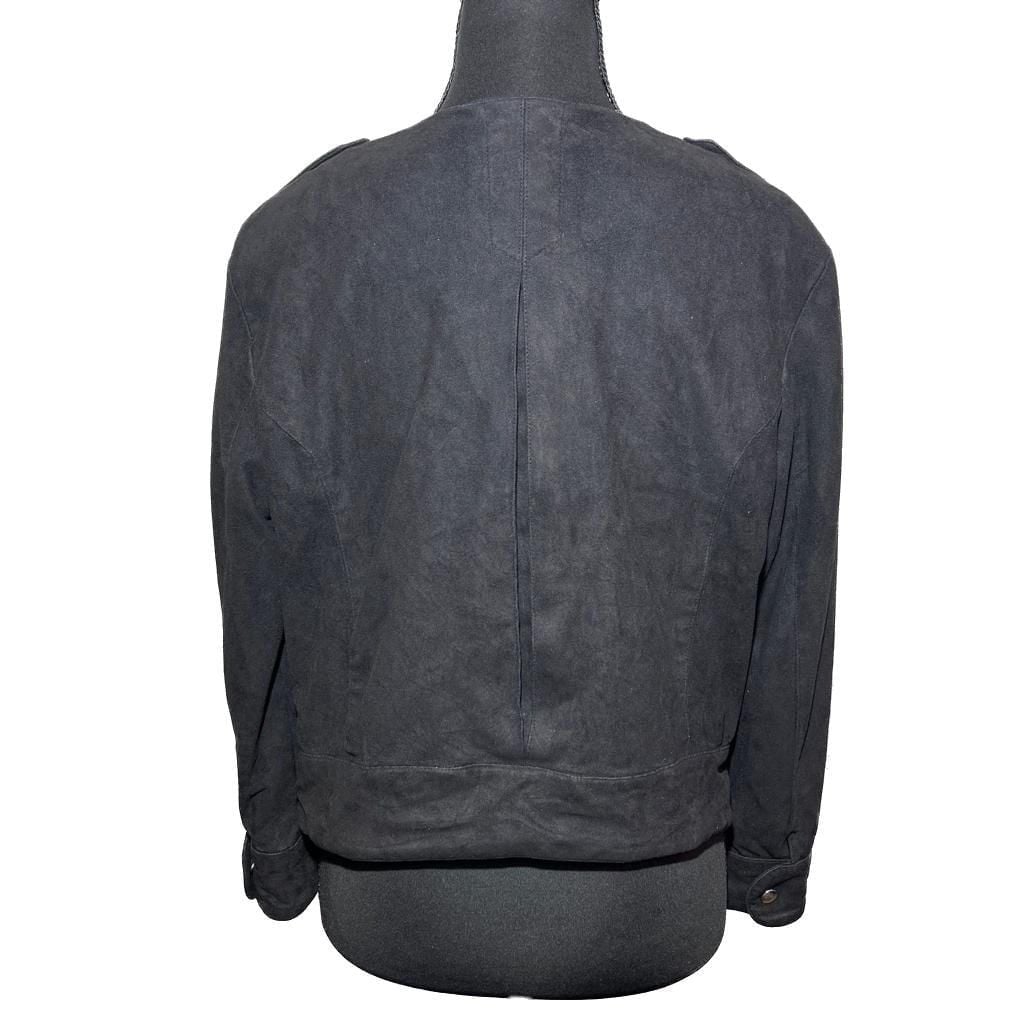 H&M Faux Suede Bomber Jacket Soft Lined Versatile Staple Piece Streetwear 6