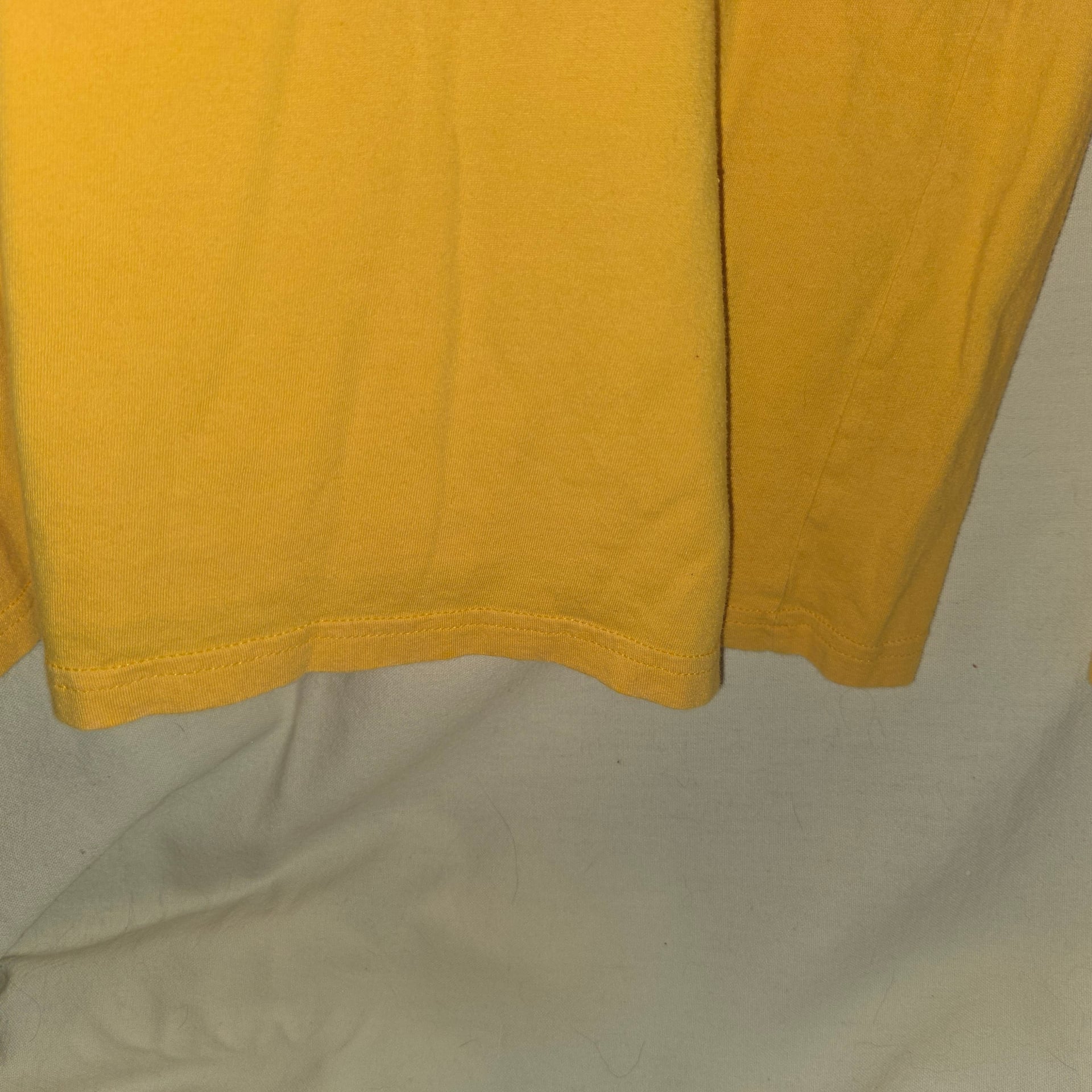 The North Face Half Dome Logo Men's Size L Yellow Long Sleeve 100% Cotton Shirt 12