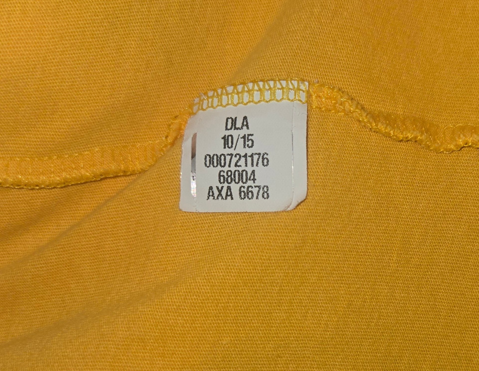The North Face Half Dome Logo Men's Size L Yellow Long Sleeve 100% Cotton Shirt 14