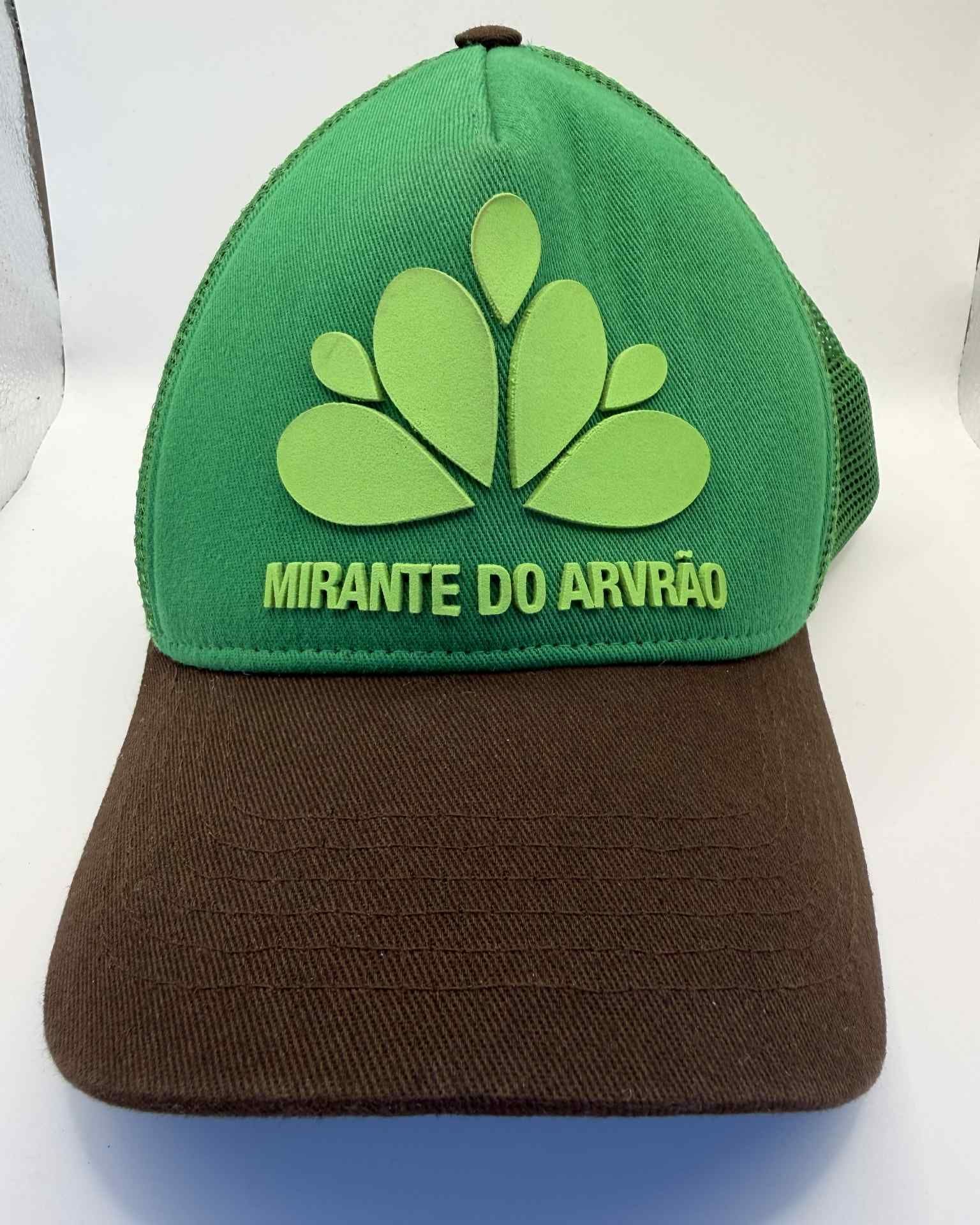 Mirante Do Arvrão Brazil Green and Brown Mesh Trucker Hat 2