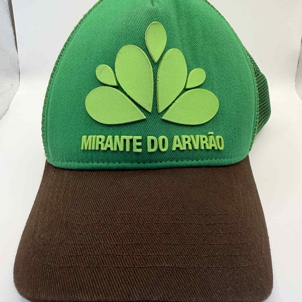Mirante Do Arvrão Brazil Green and Brown Mesh Trucker Hat