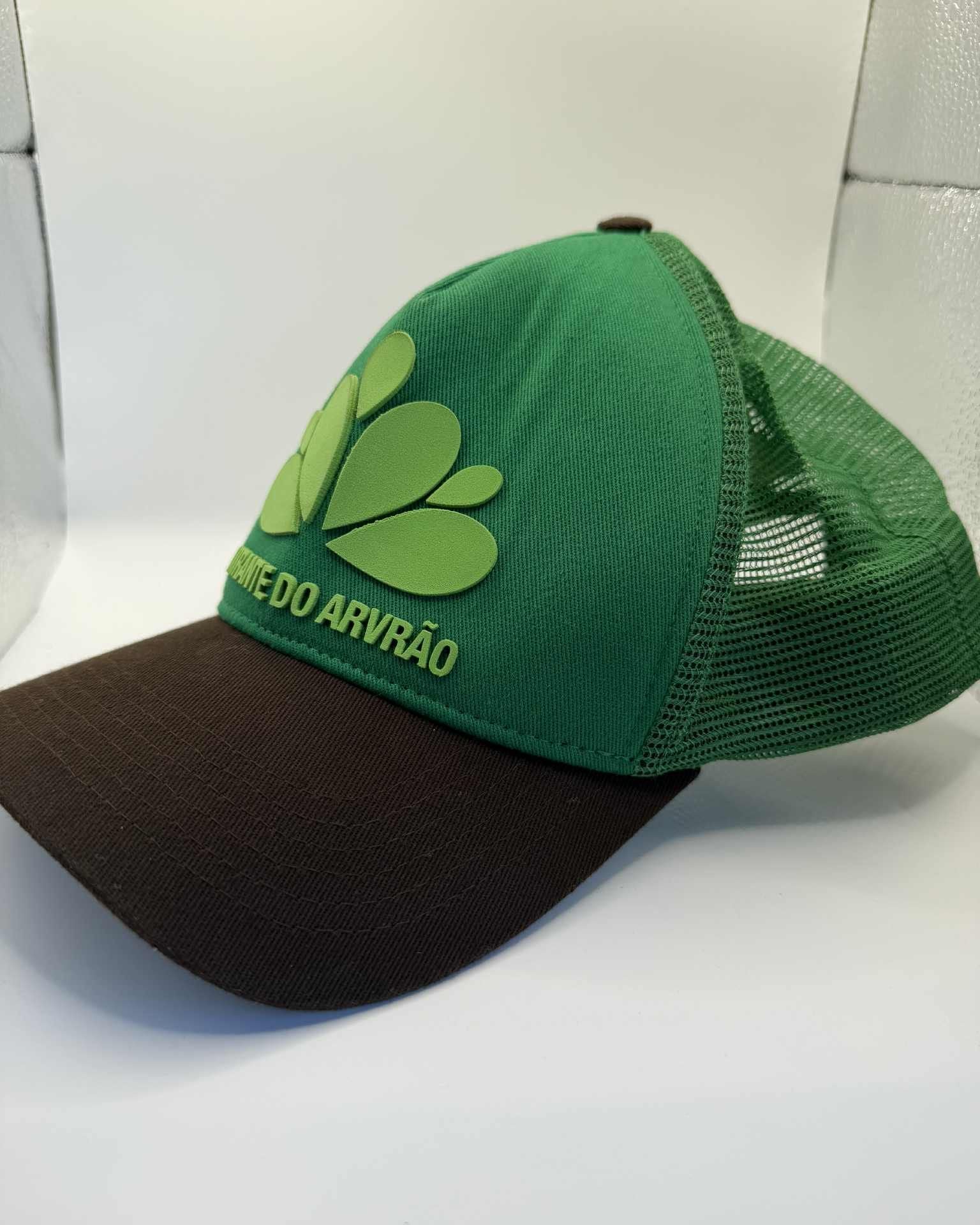 Mirante Do Arvrão Brazil Green and Brown Mesh Trucker Hat 3